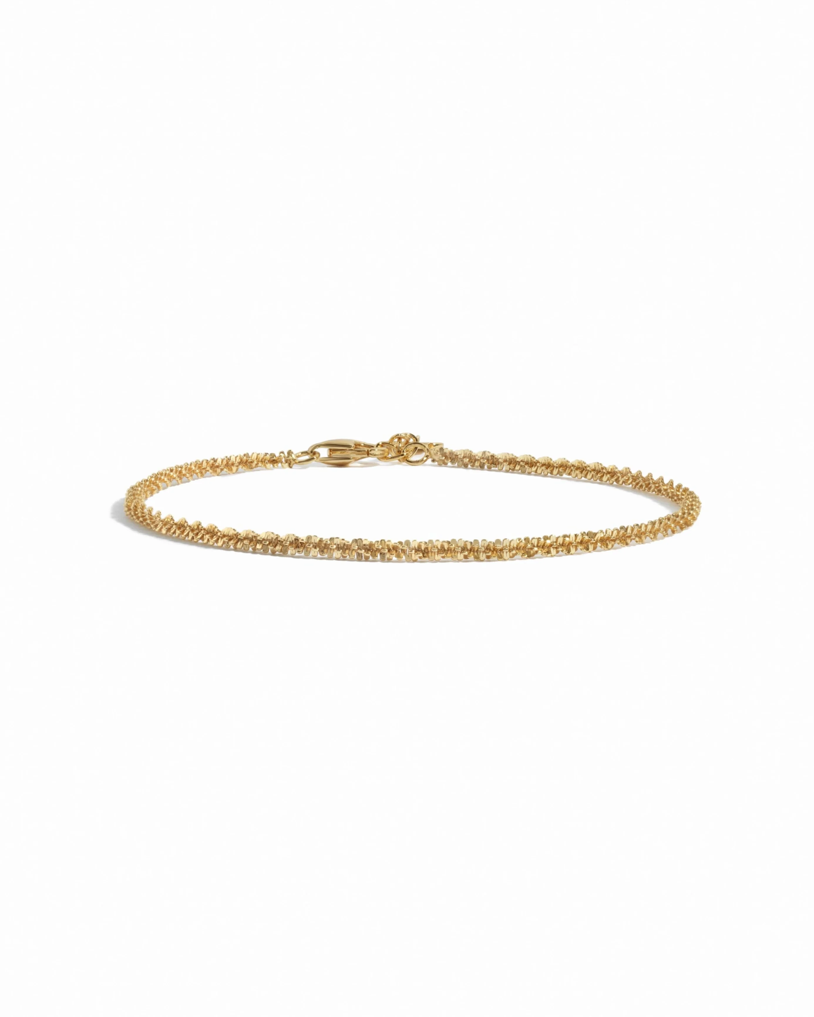Diamond Cut Rope Chain Bracelet