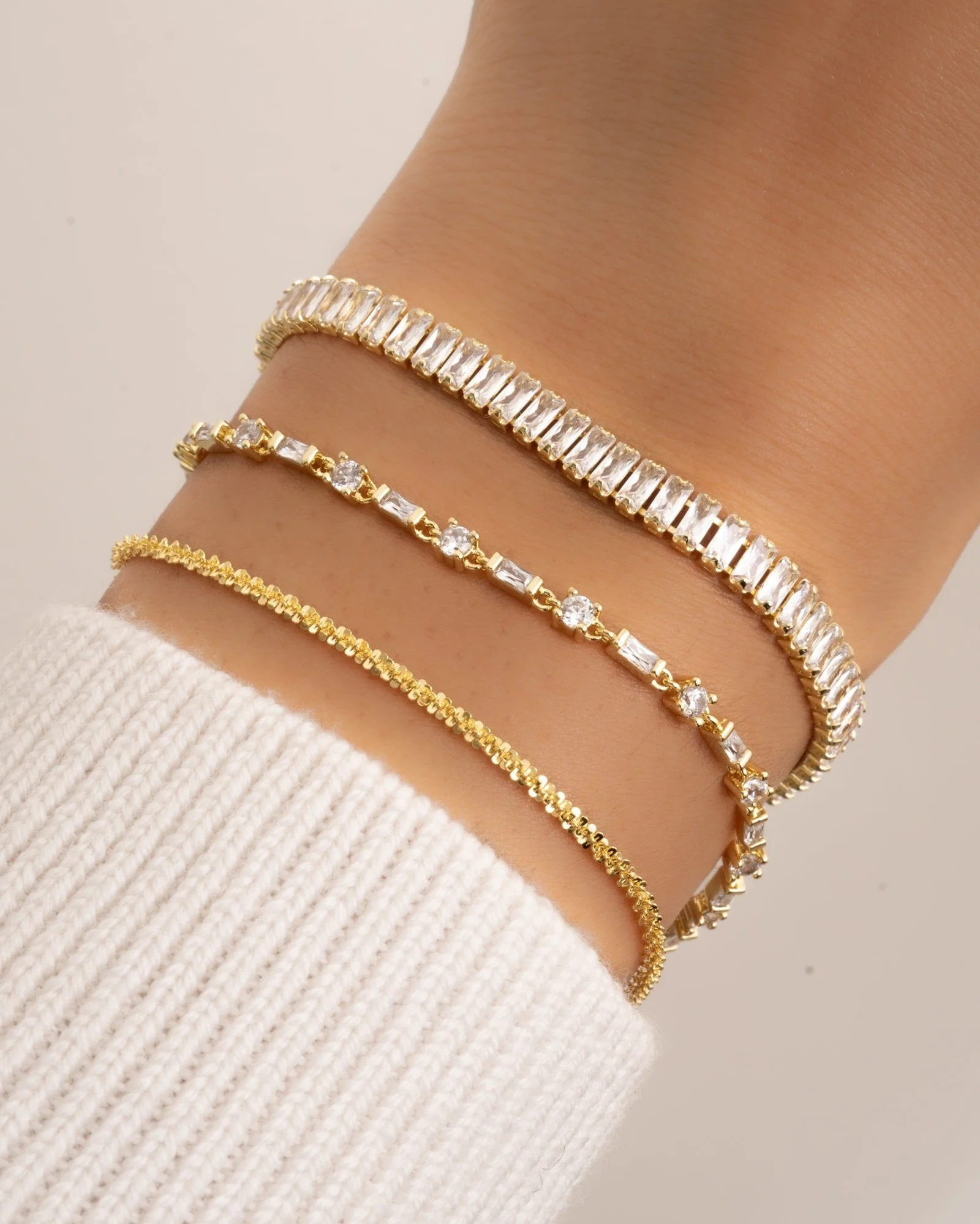 Diamond Cut Rope Chain Bracelet - Image 4