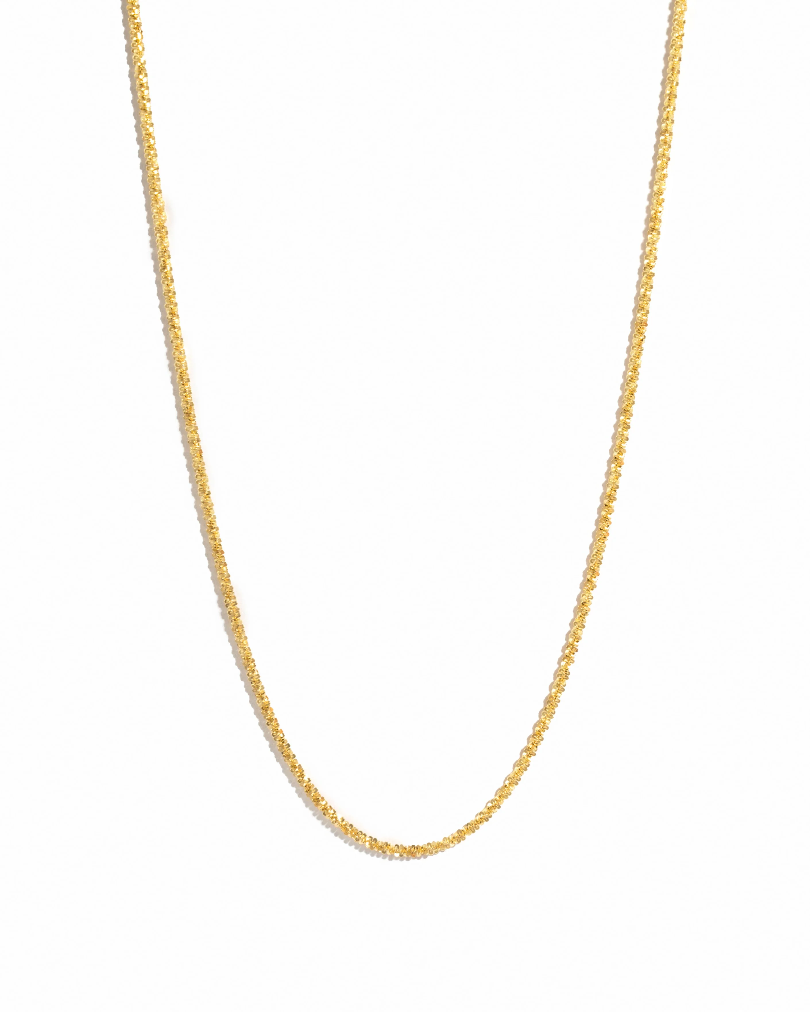 Diamond Cut Rope Chain Necklace