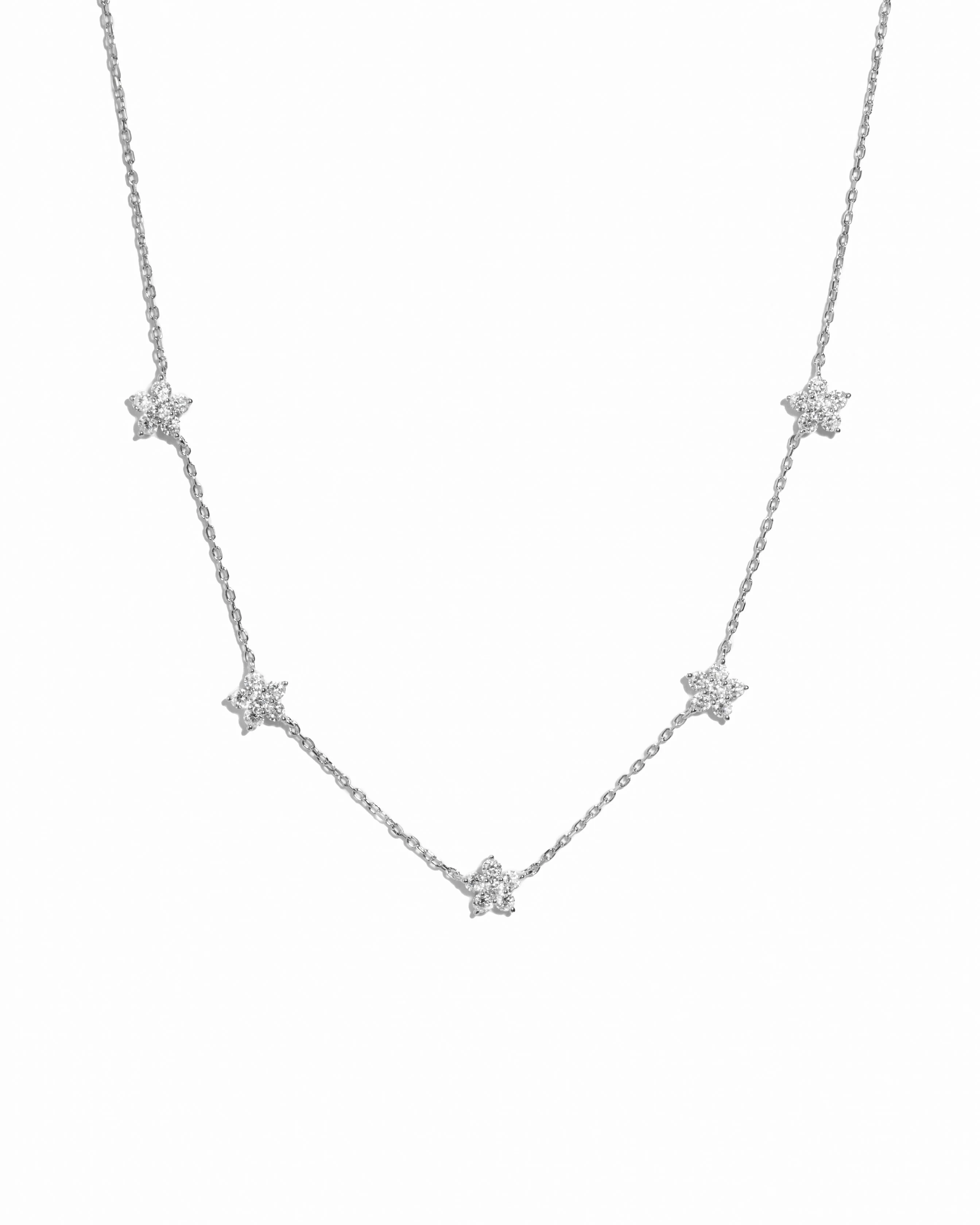 Diamond Flower Necklace - Image 9