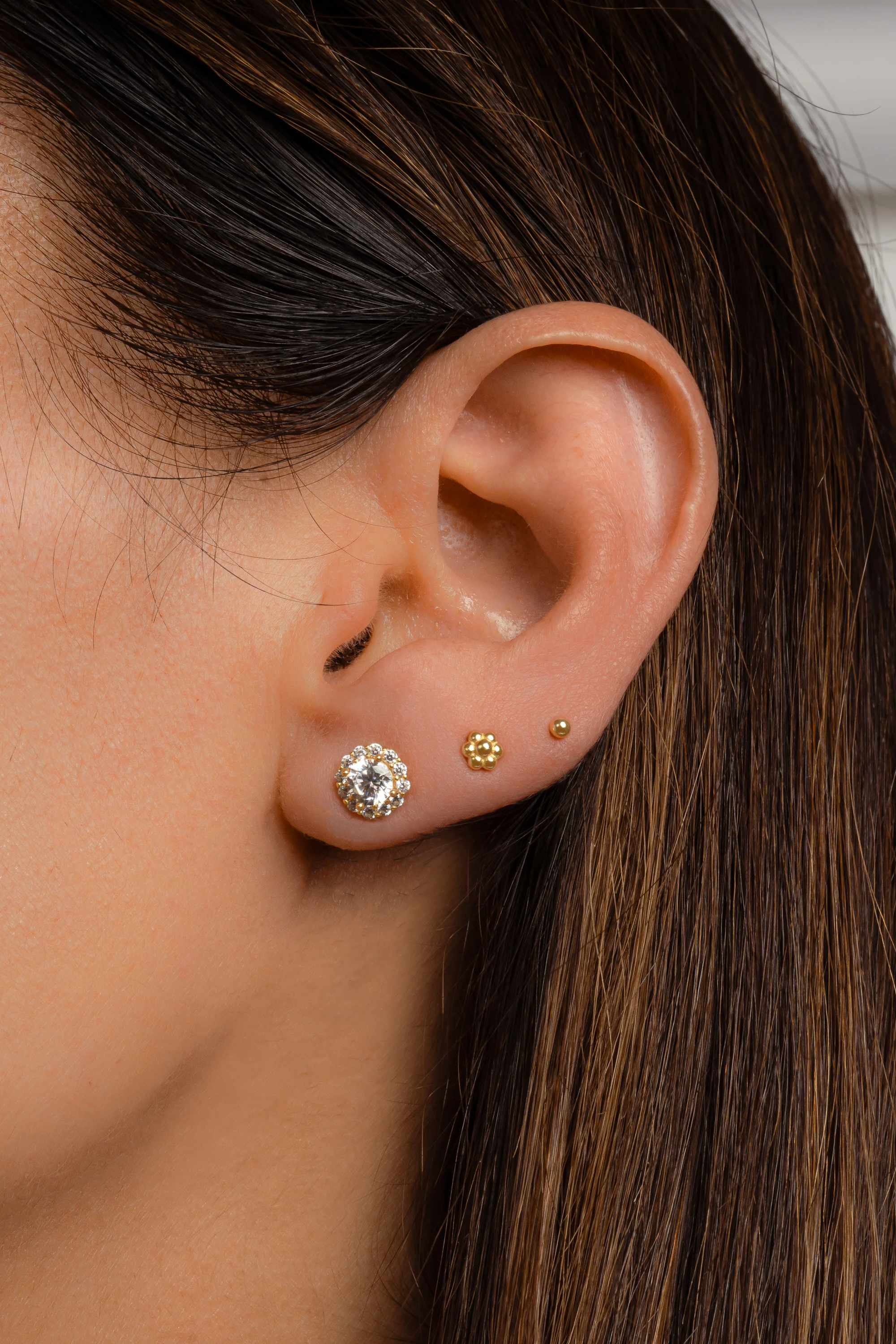 Diamond Halo Studs - Image 2