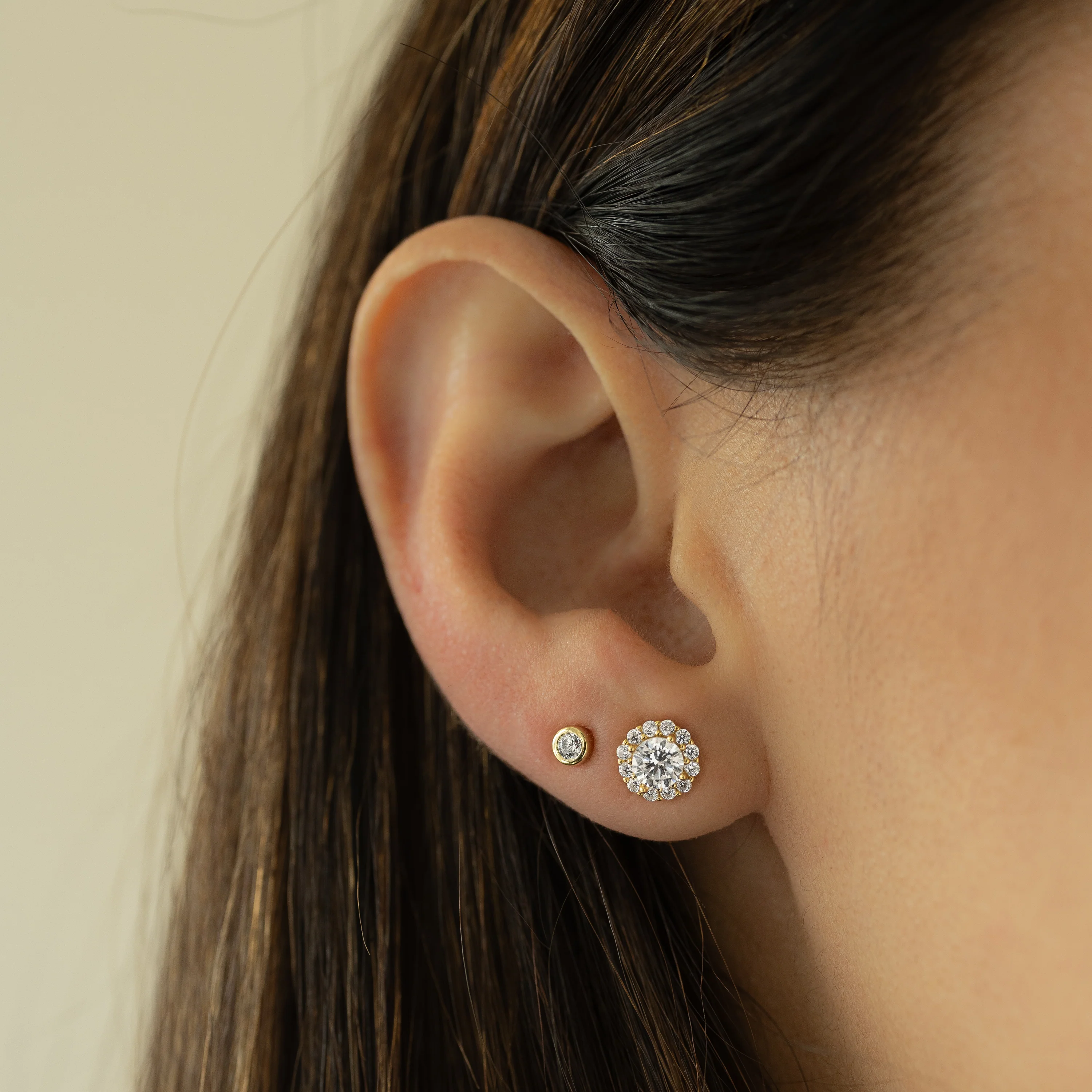 Diamond Halo Studs - Image 4