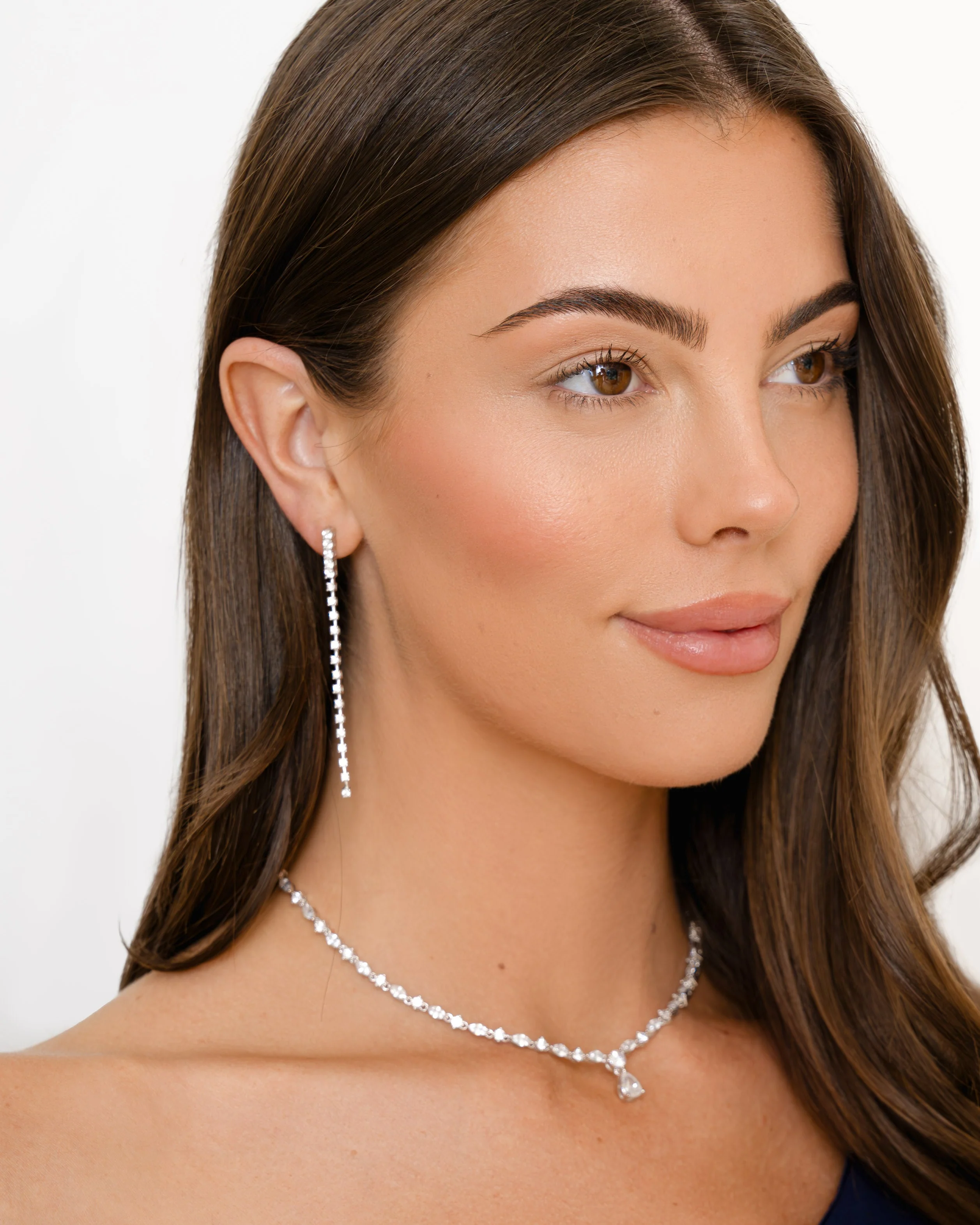 Diamond Line Earrings - Image 4