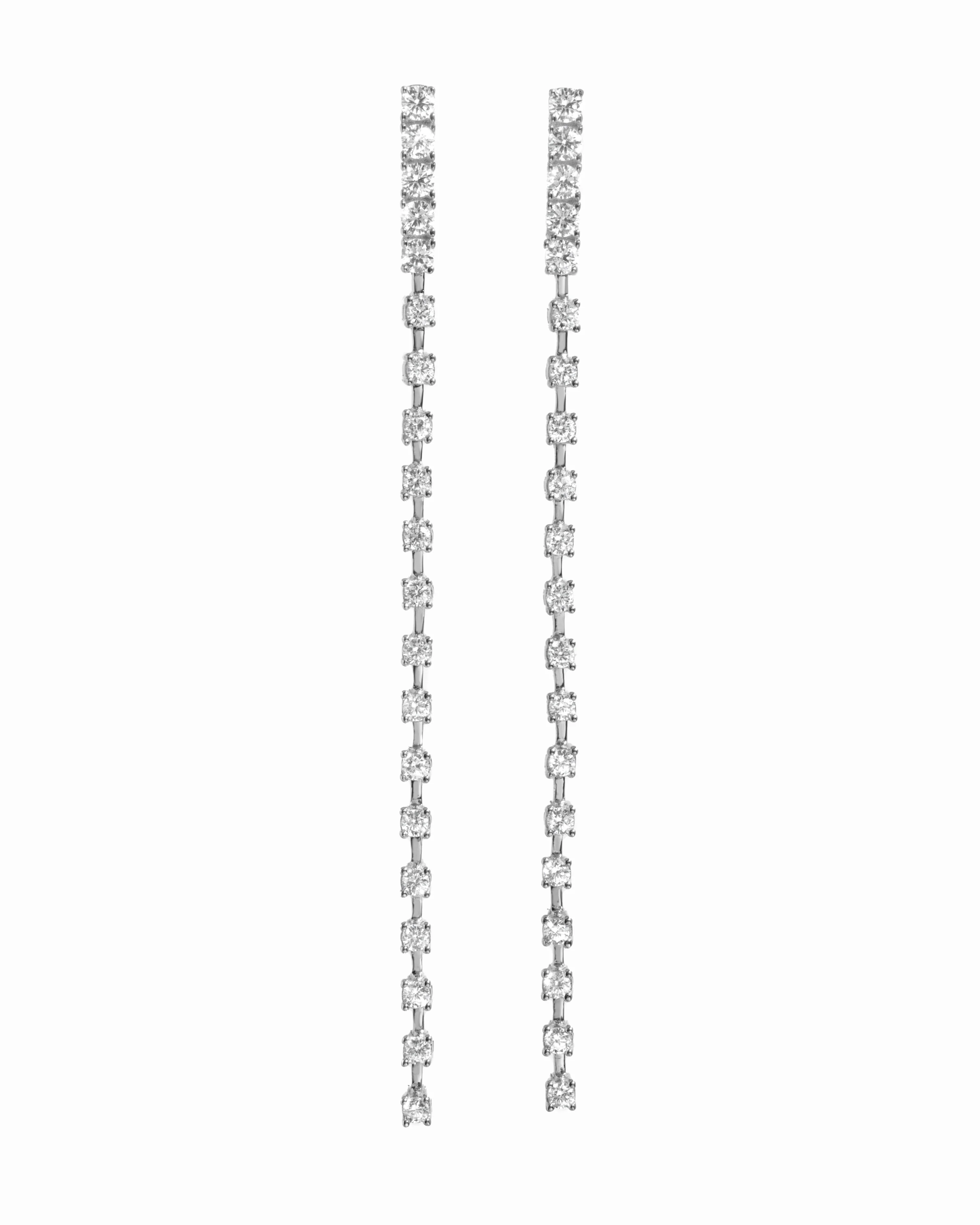 Diamond Line Earrings - Image 9