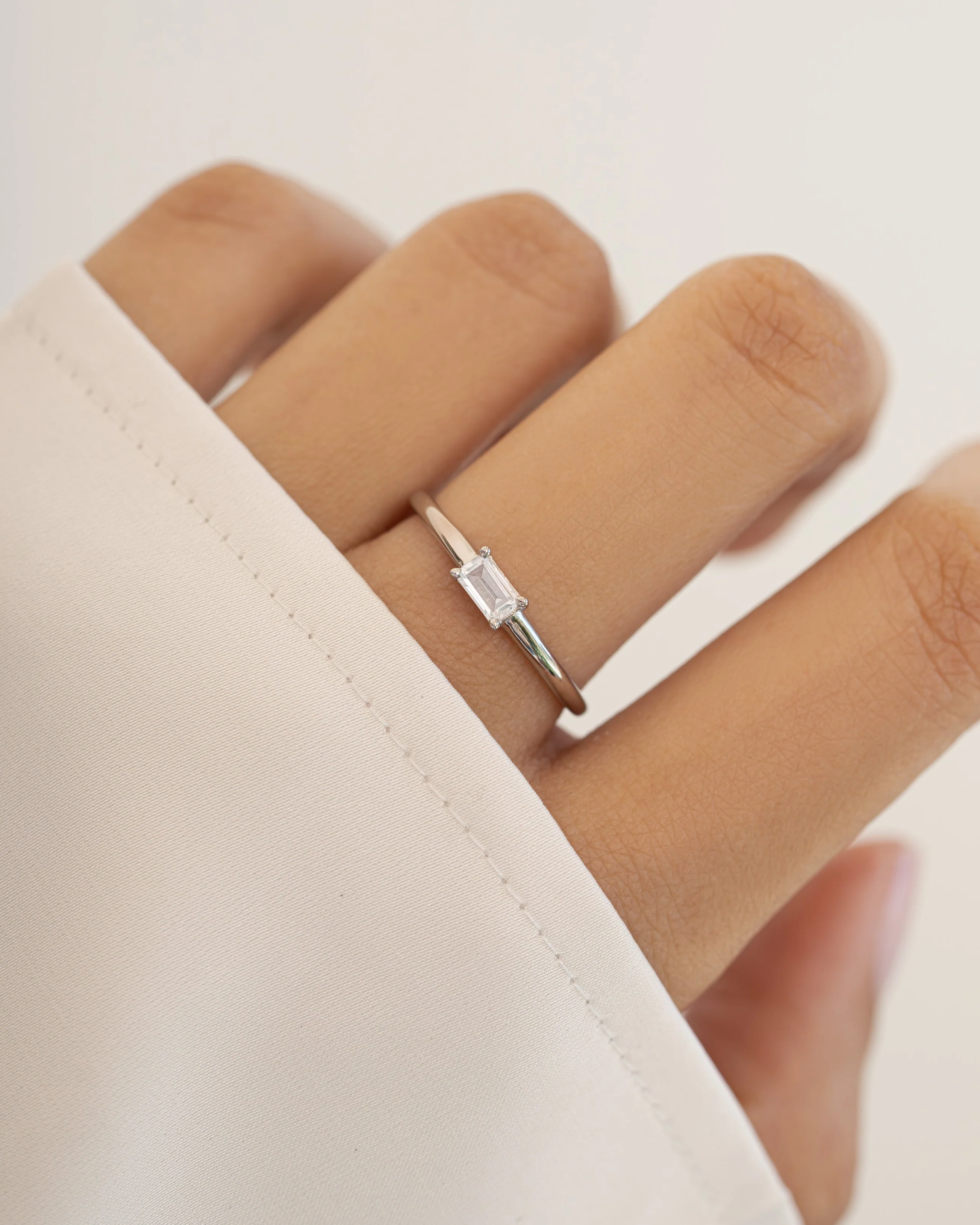 Diamond Lori Baguette Ring - Image 4