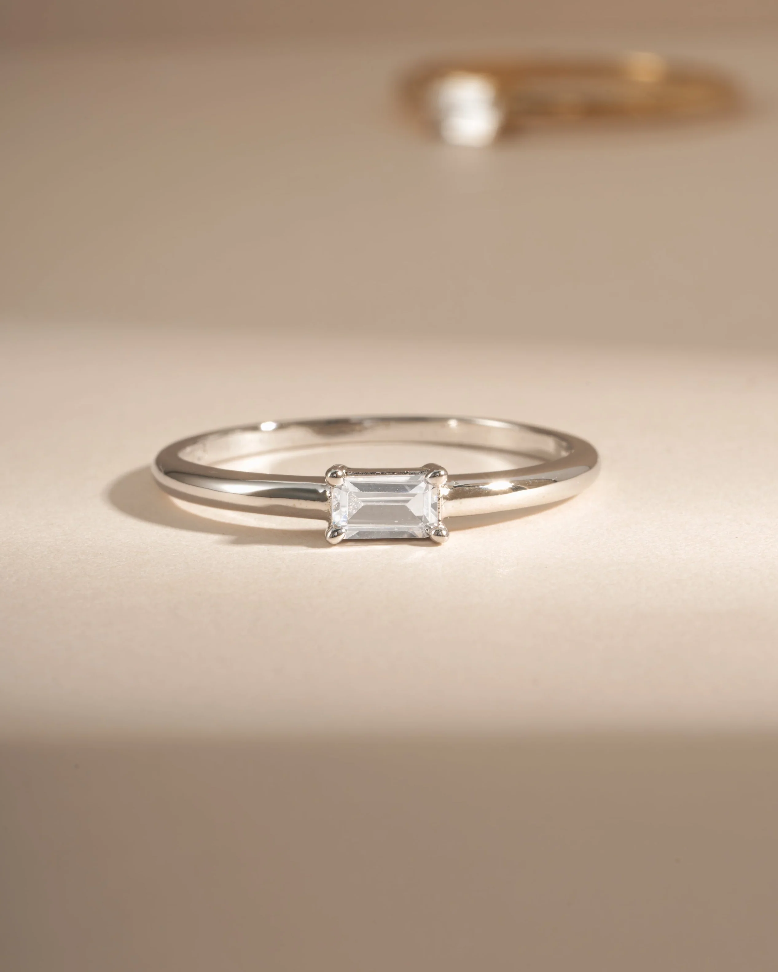 Diamond Lori Baguette Ring - Image 5