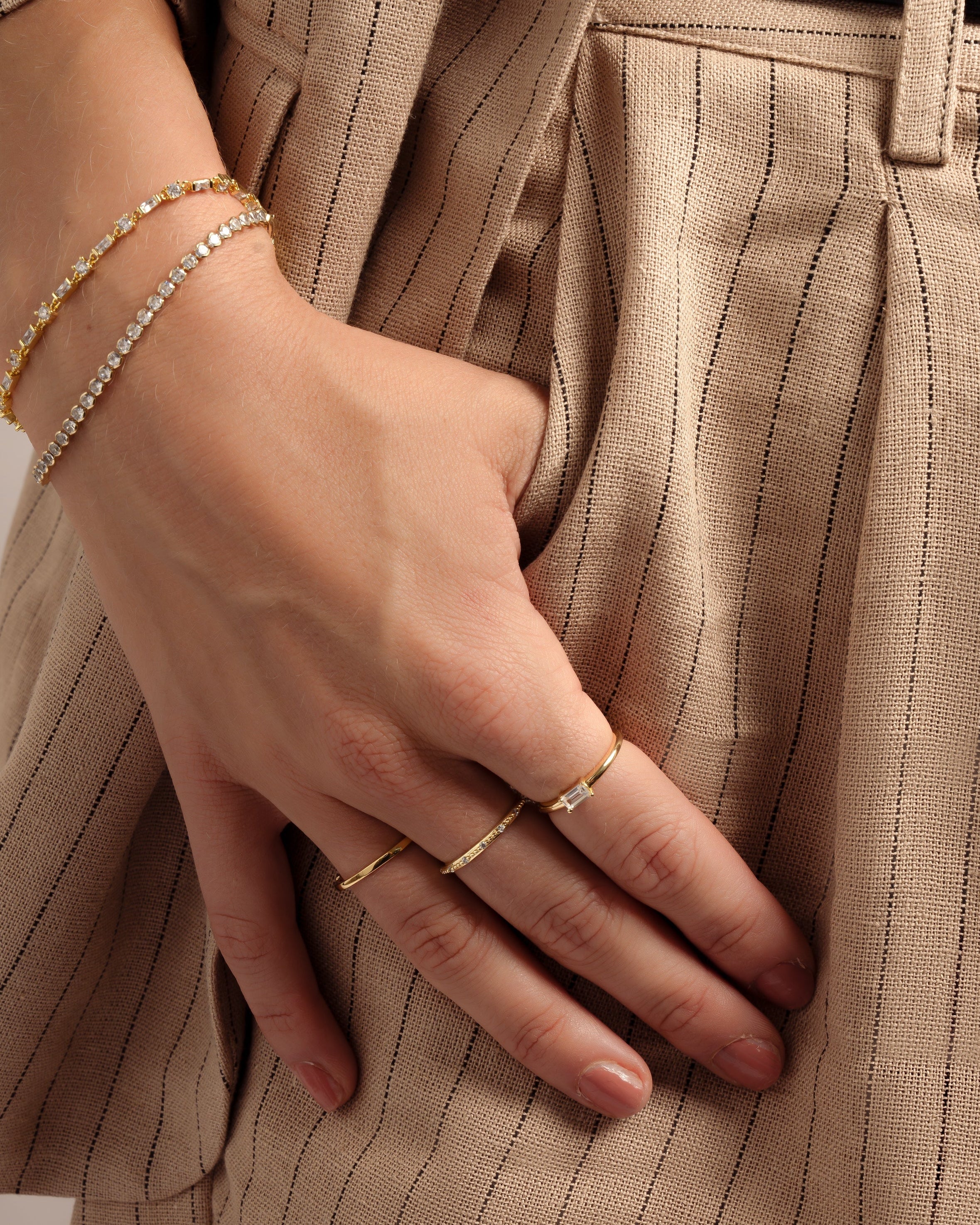Diamond Lori Baguette Ring - Image 6