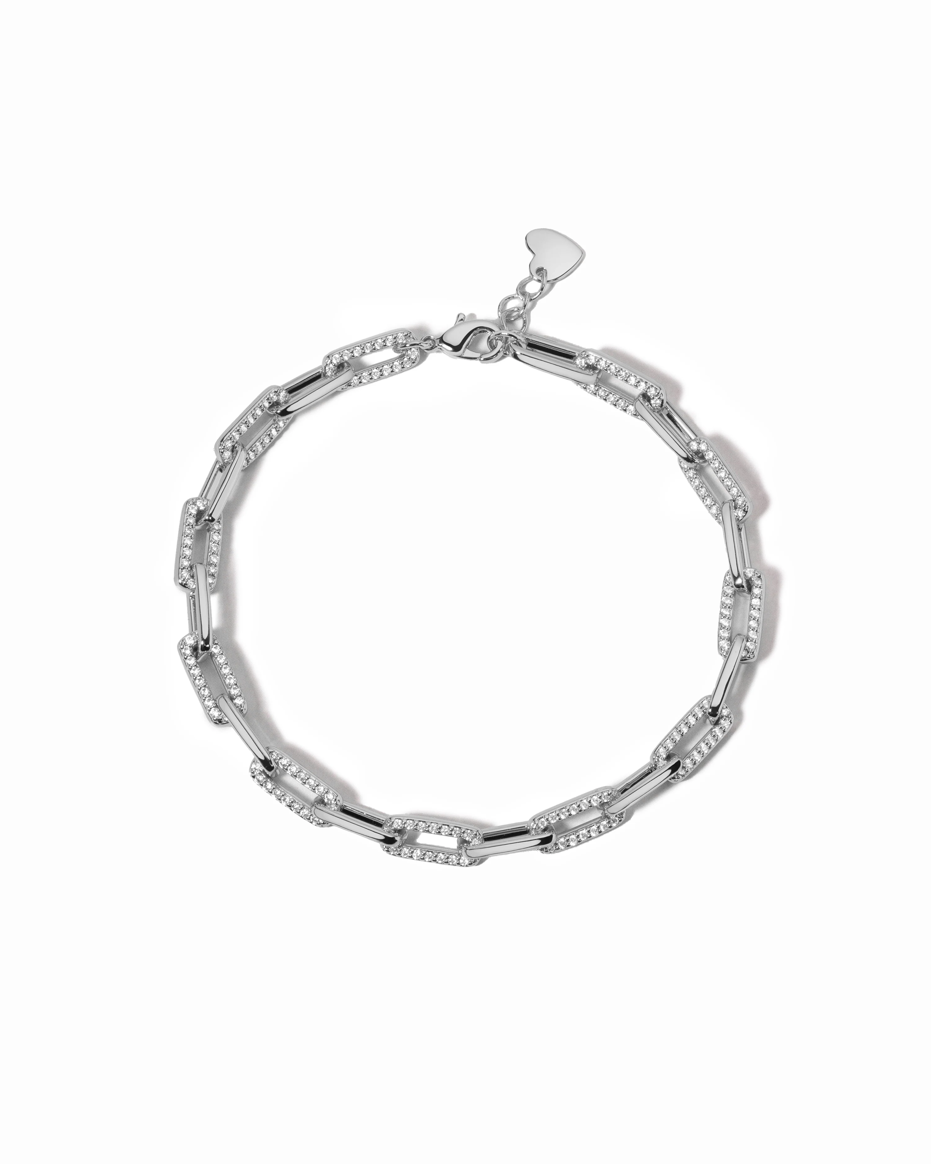 Diamond Paperclip Bracelet - Image 11