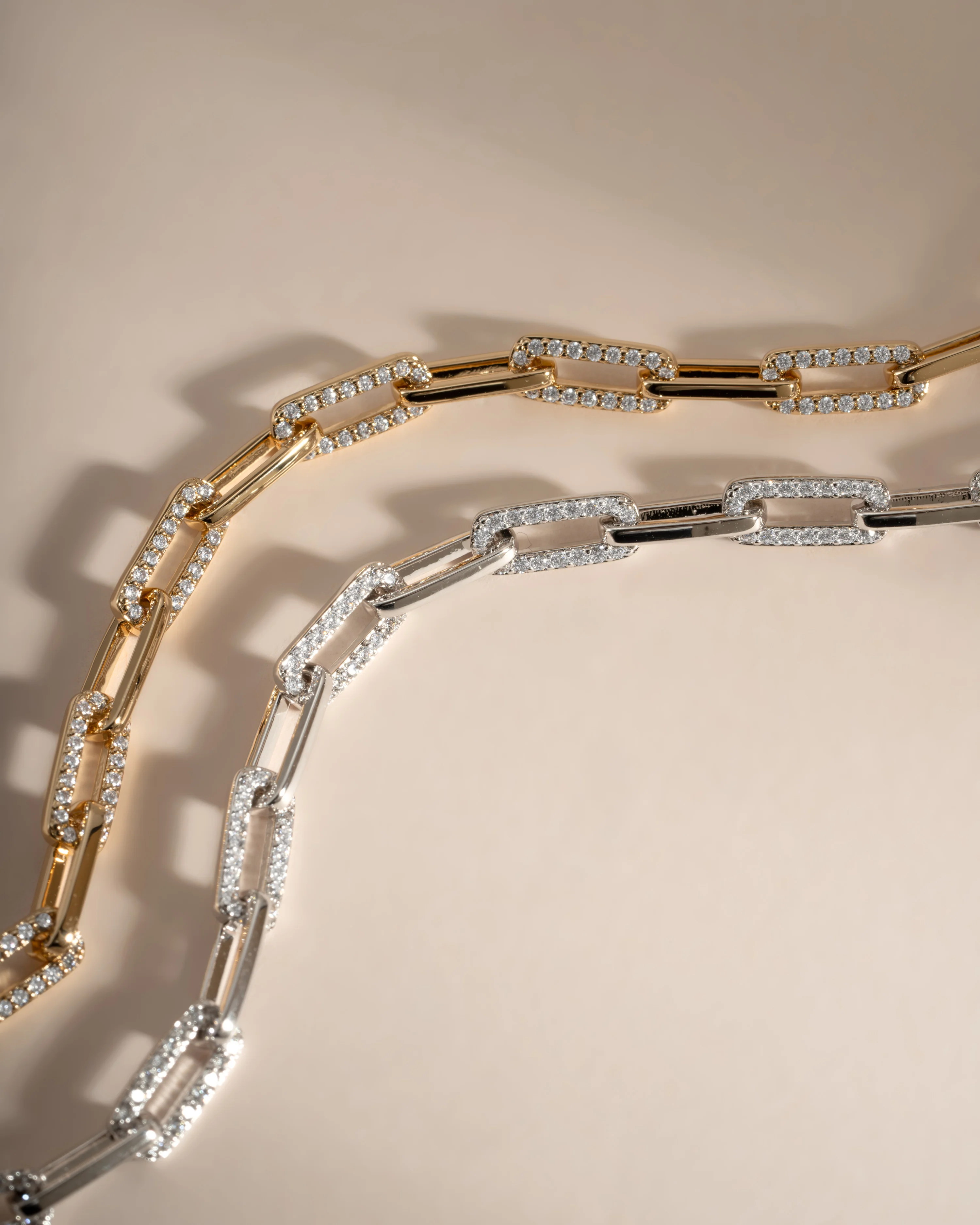 Diamond Paperclip Bracelet - Image 3