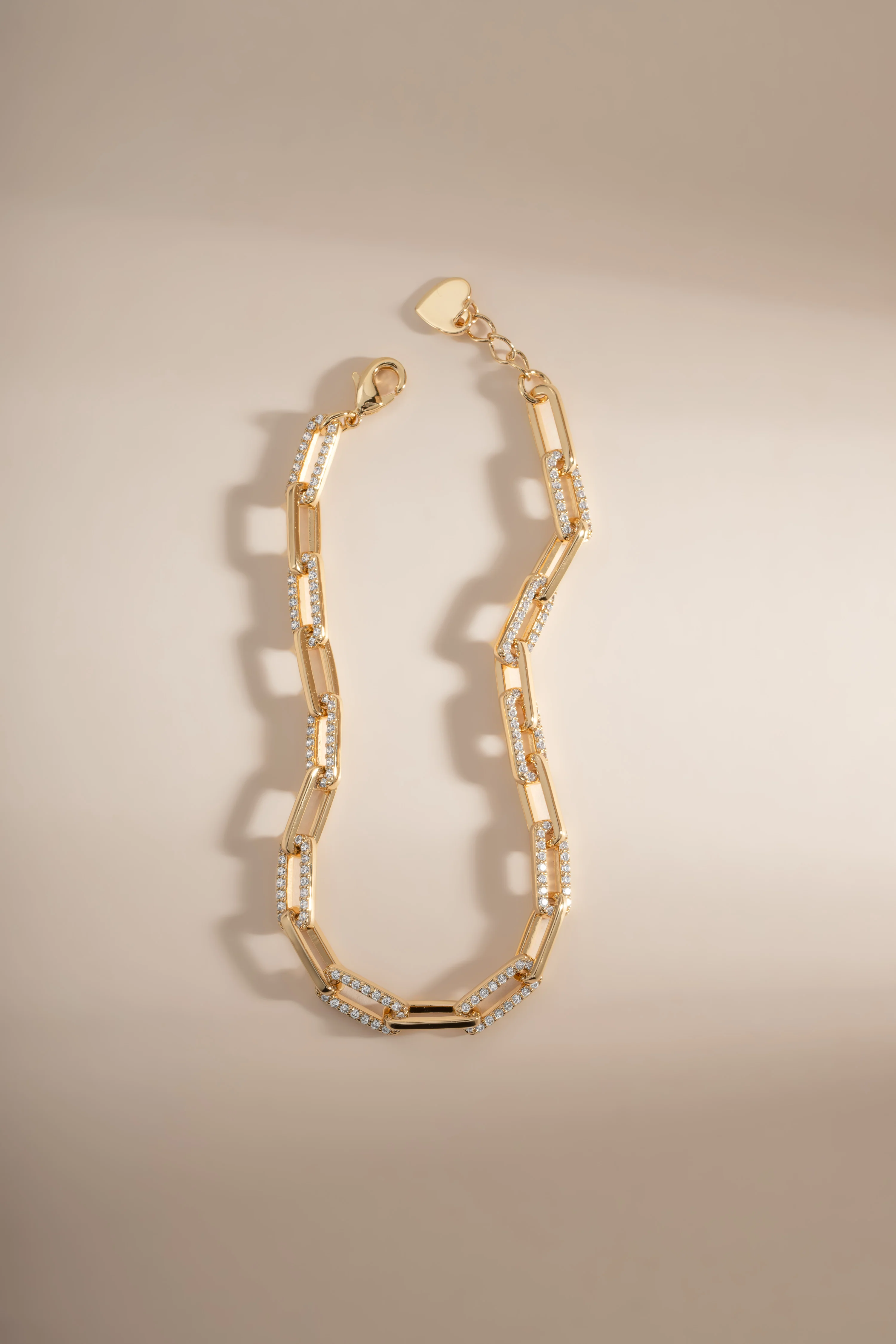 Diamond Paperclip Bracelet - Image 5