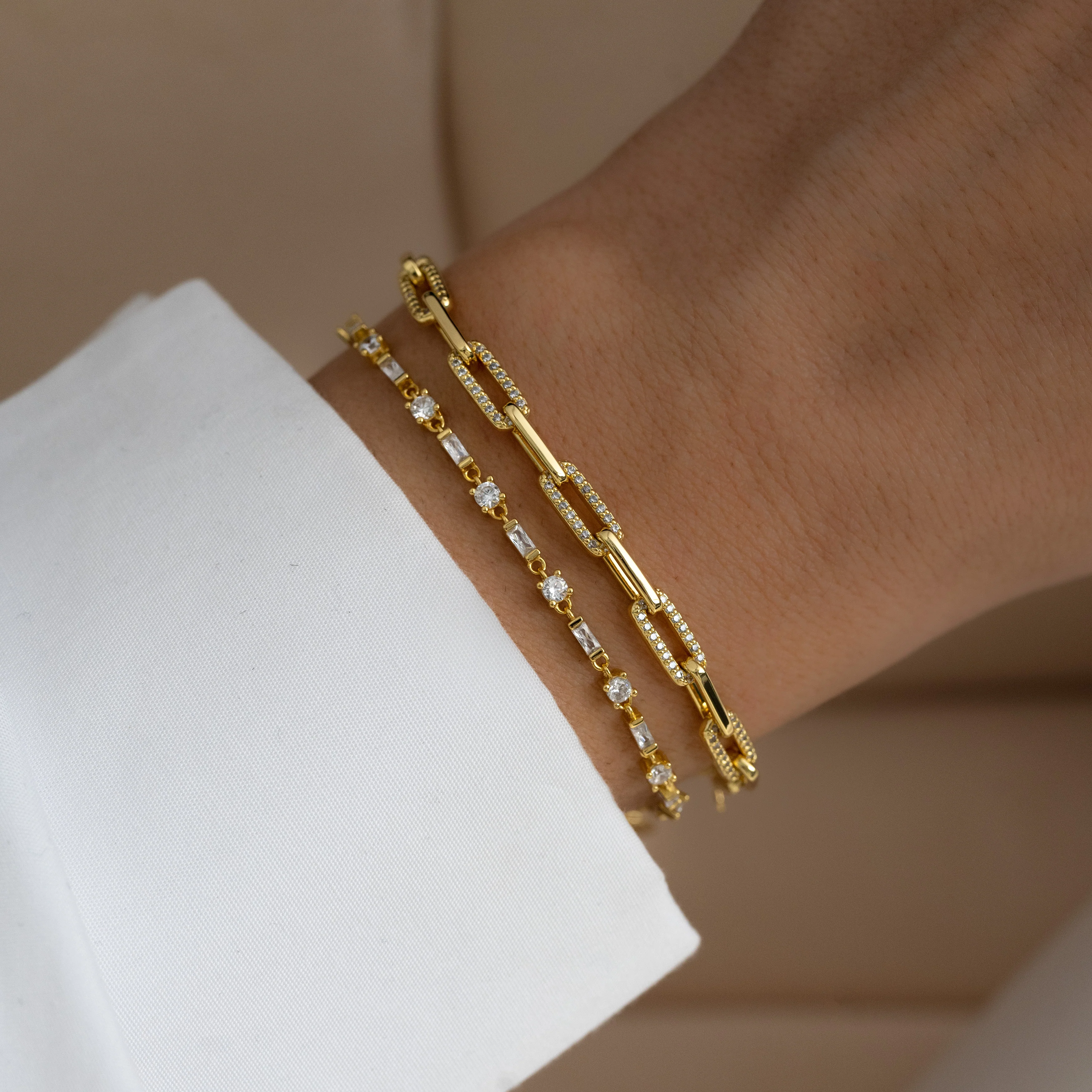 Diamond Paperclip Bracelet - Image 6