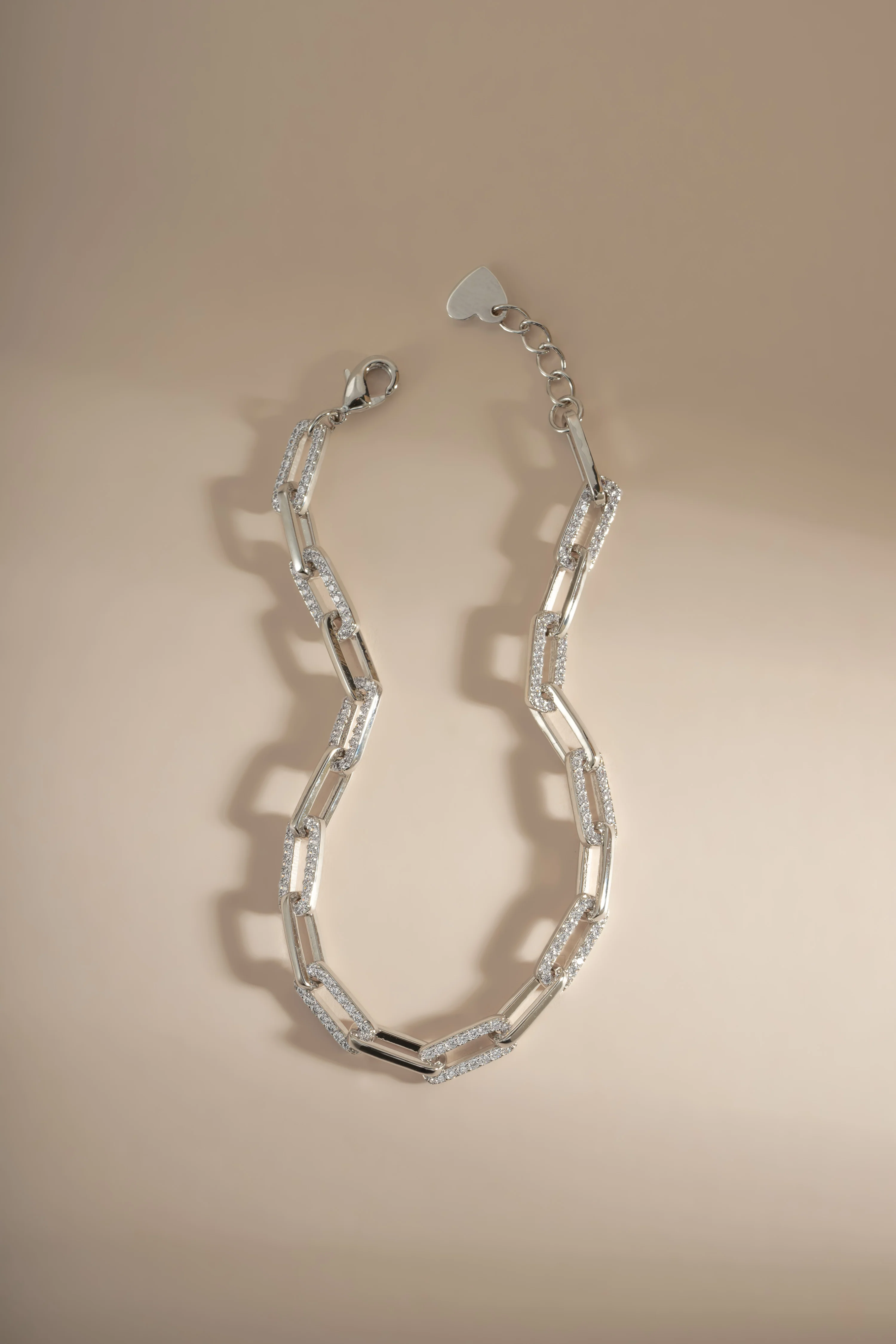 Diamond Paperclip Bracelet - Image 7