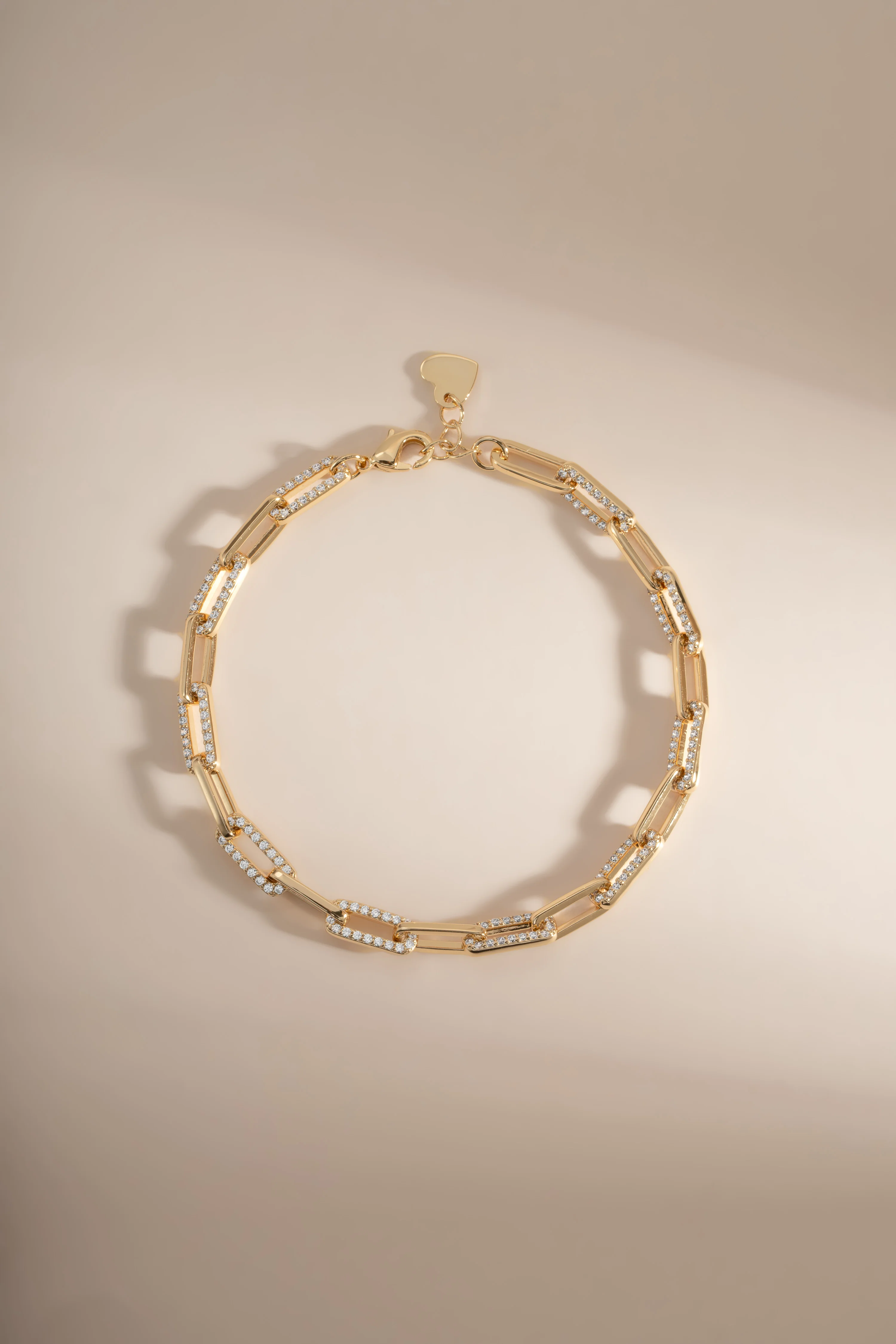 Diamond Paperclip Bracelet - Image 8