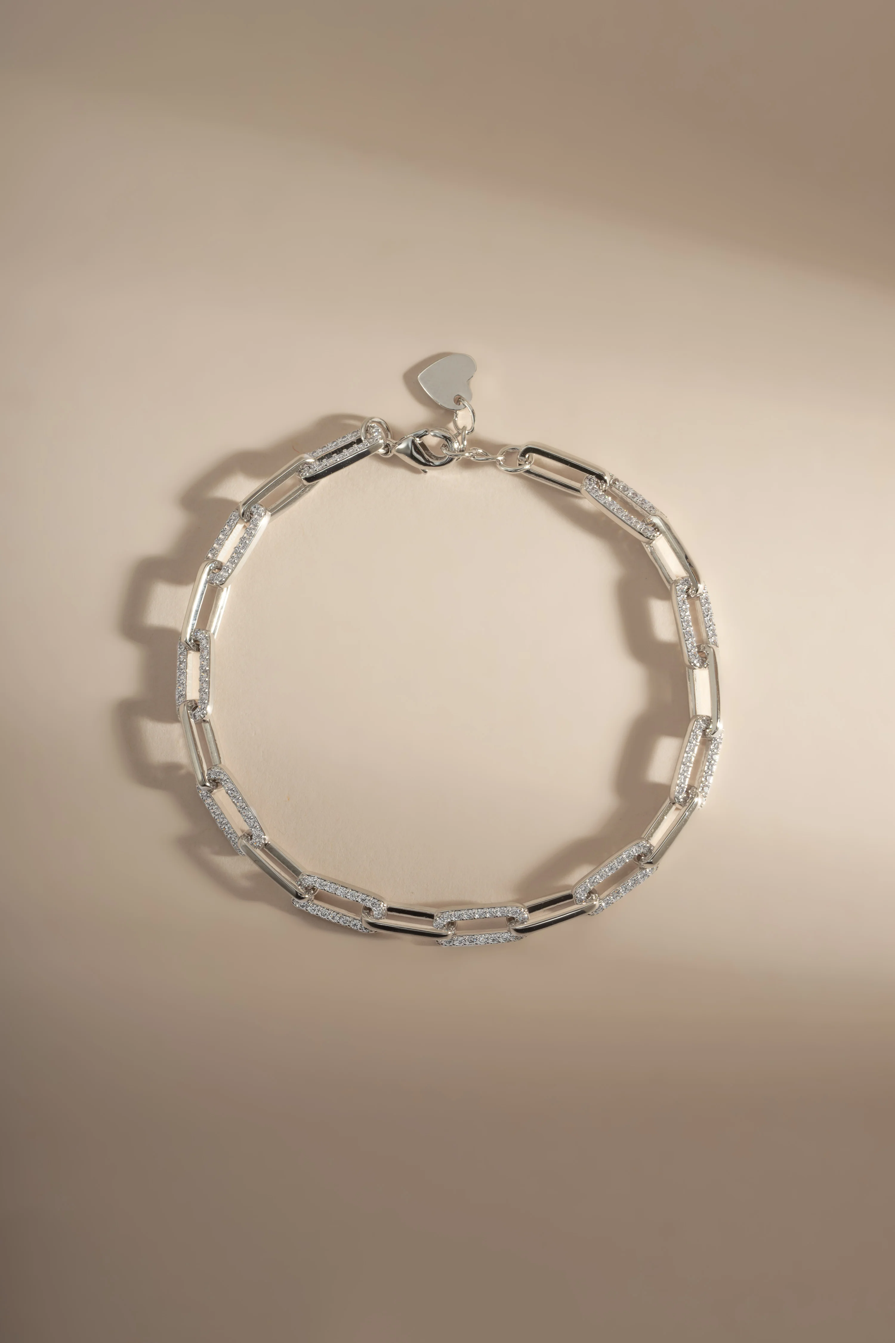 Diamond Paperclip Bracelet - Image 9