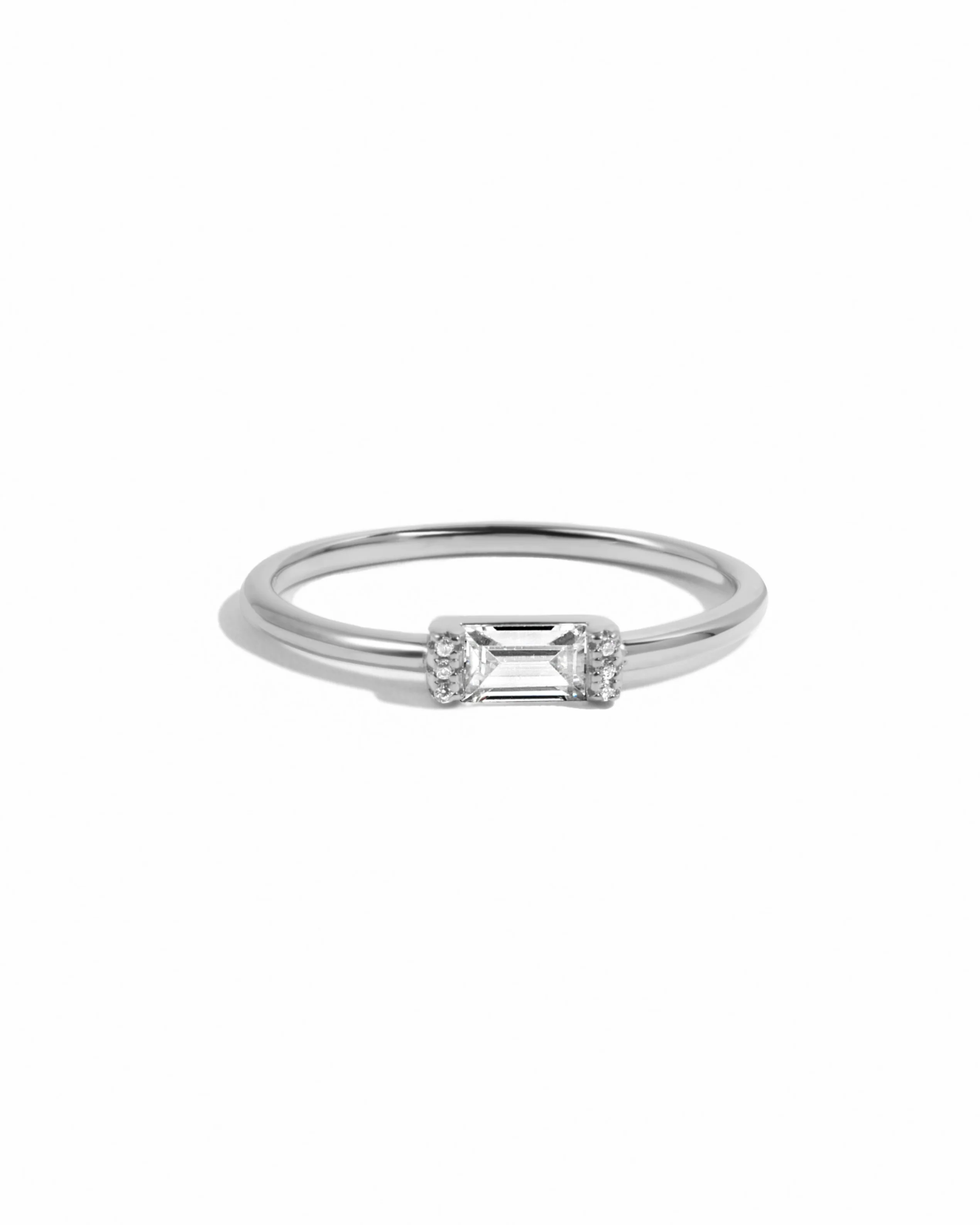 Diamond Simple Baguette Ring - Image 10