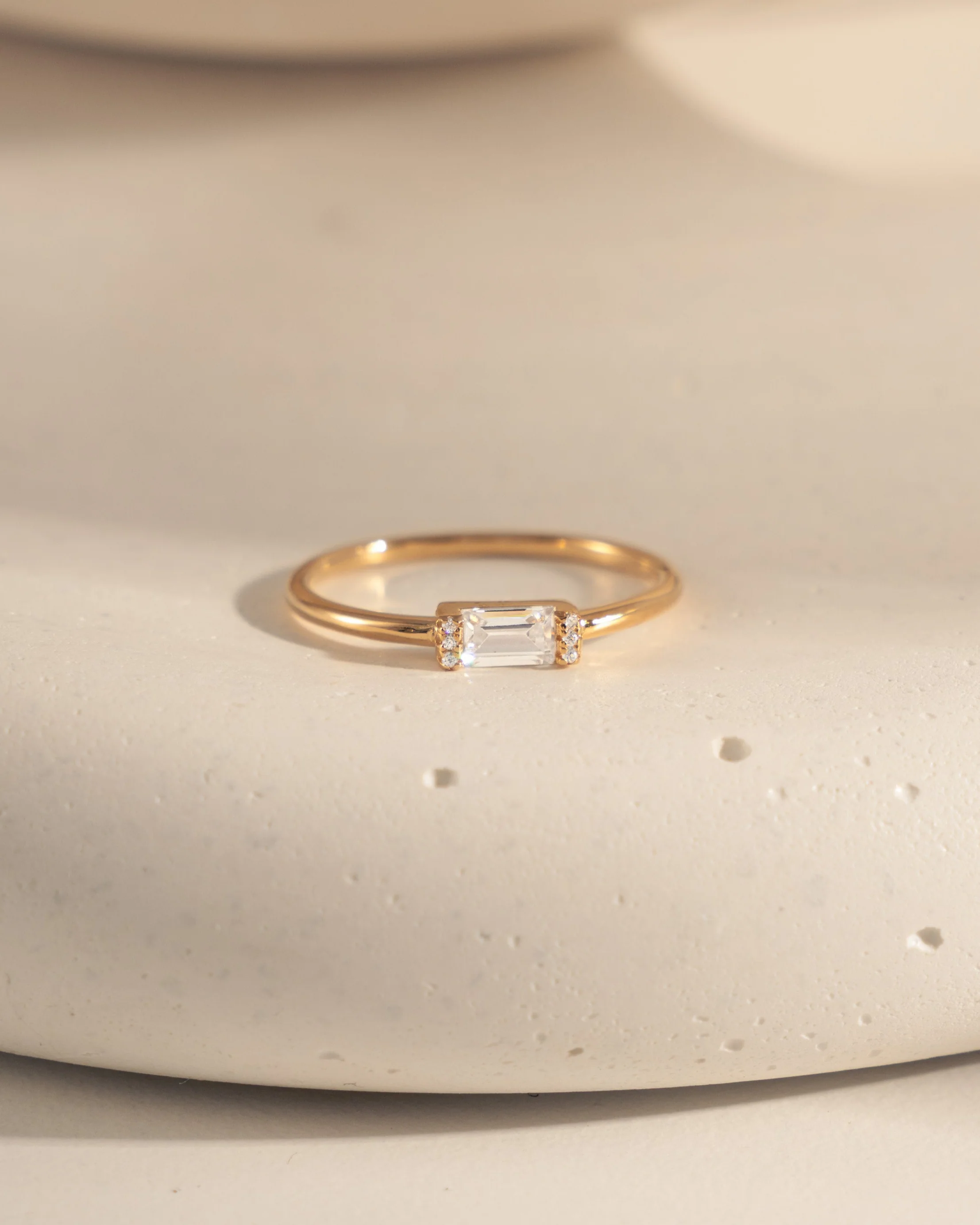Diamond Simple Baguette Ring - Image 8
