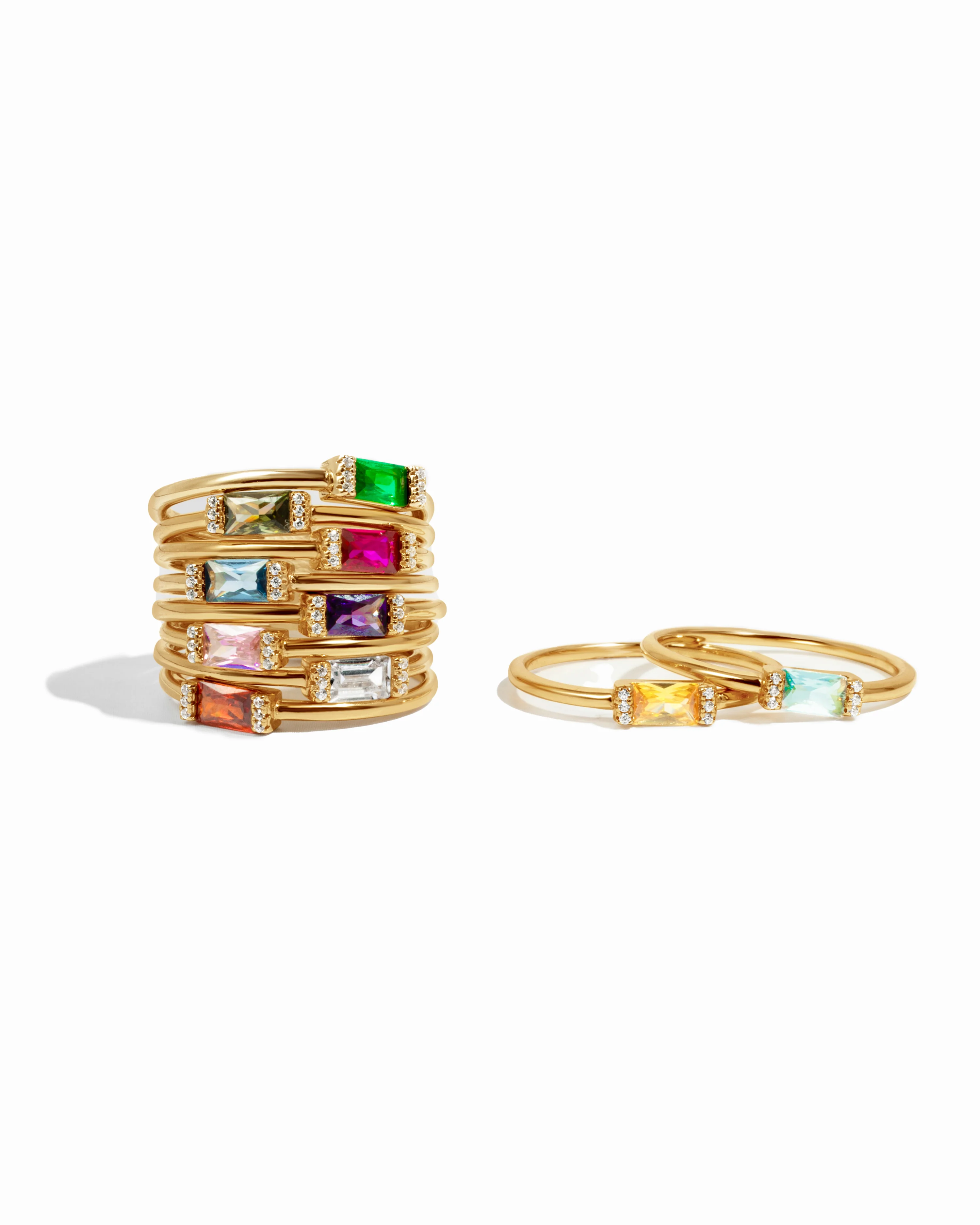 Diamond Simple Baguette Ring - Image 9