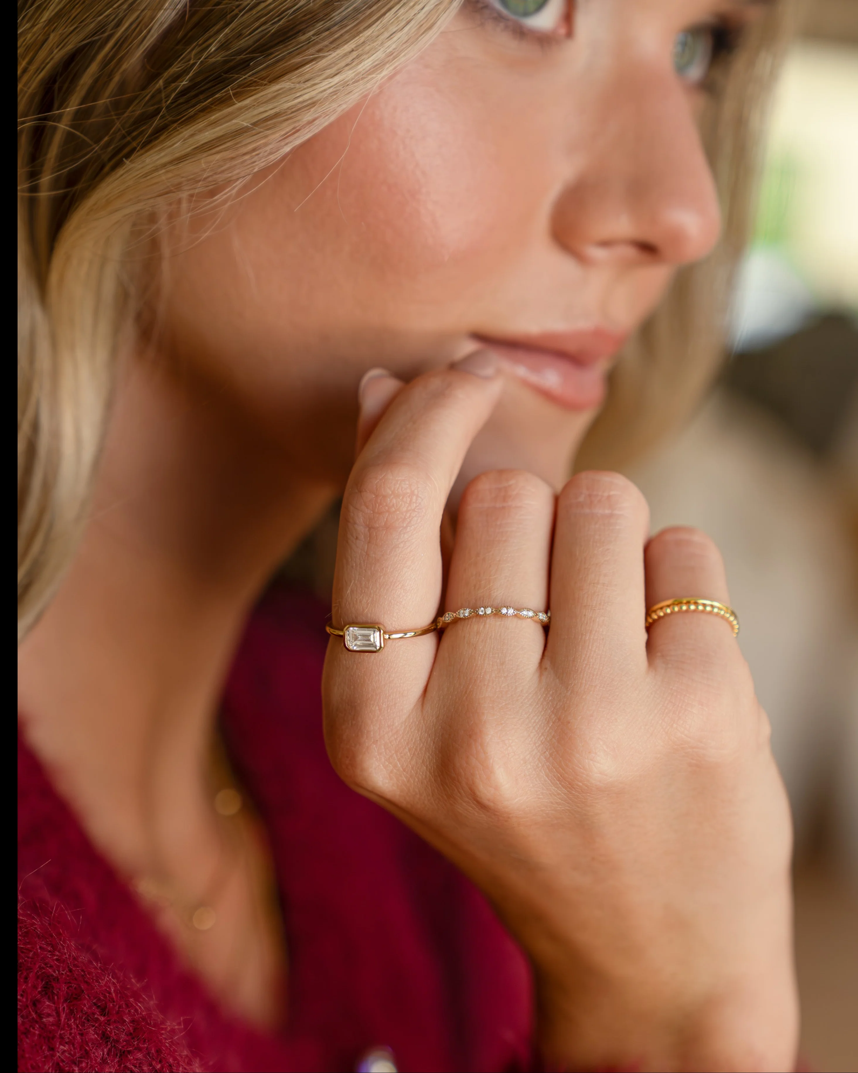 Diamond Stacking Ring - Image 8