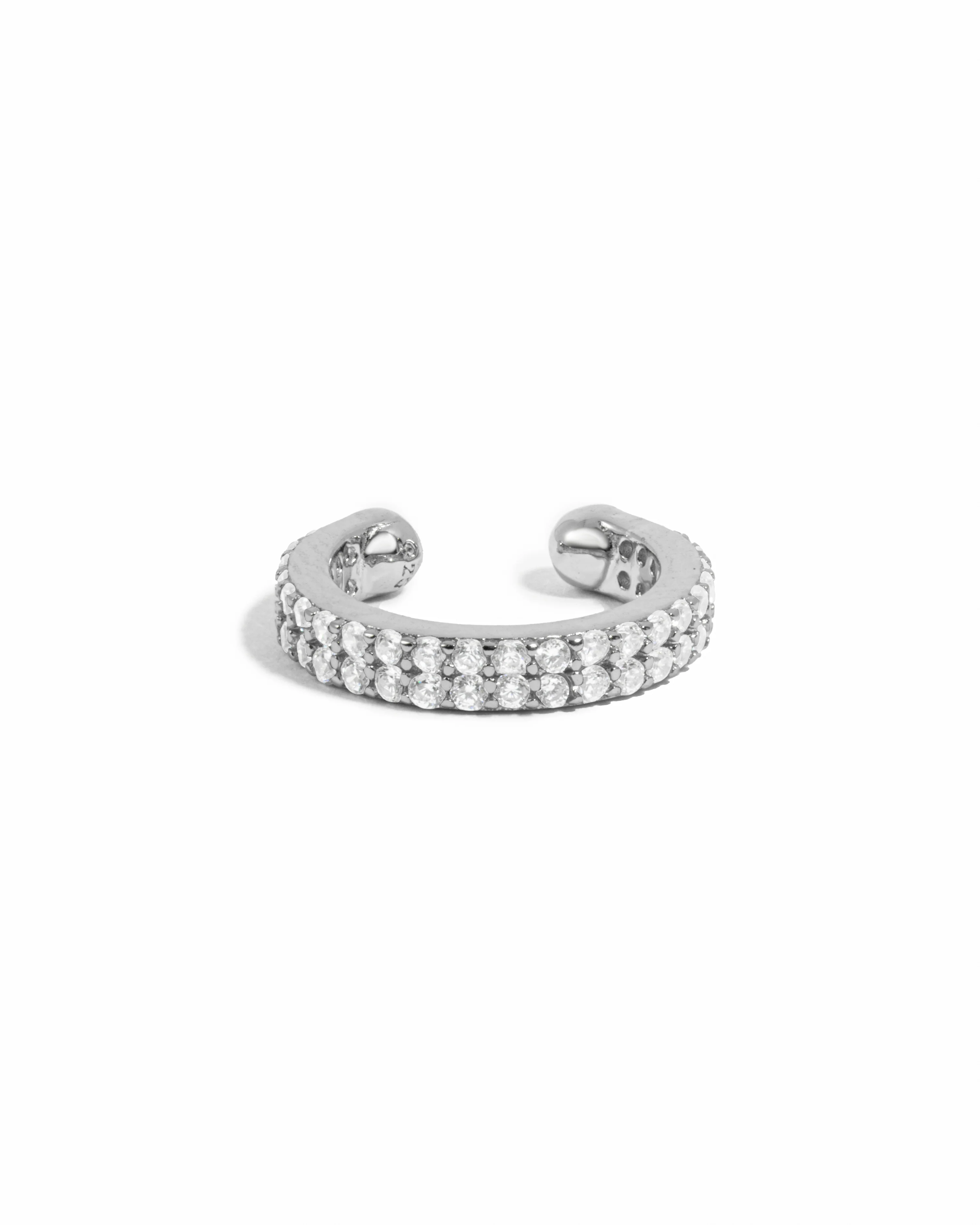 Double Row CZ Ear Cuff - Image 10