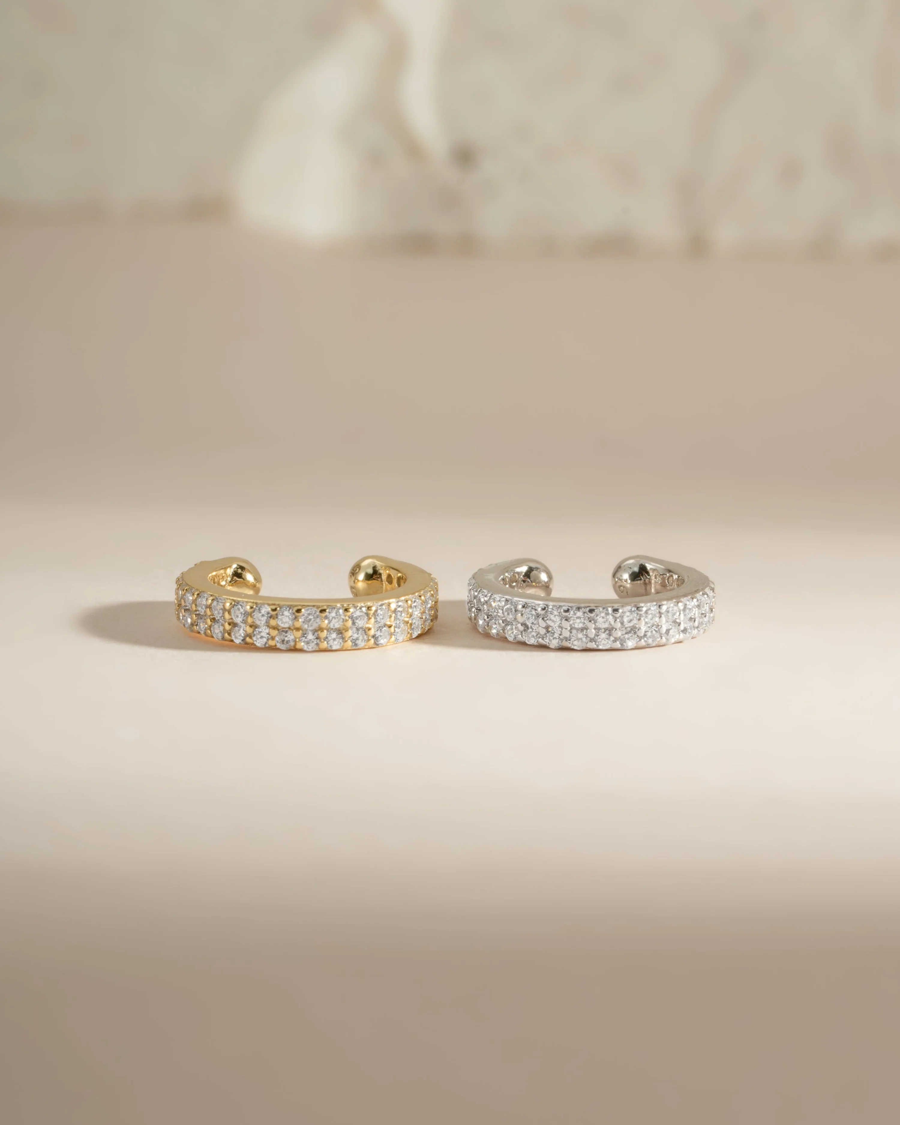 Double Row CZ Ear Cuff - Image 3