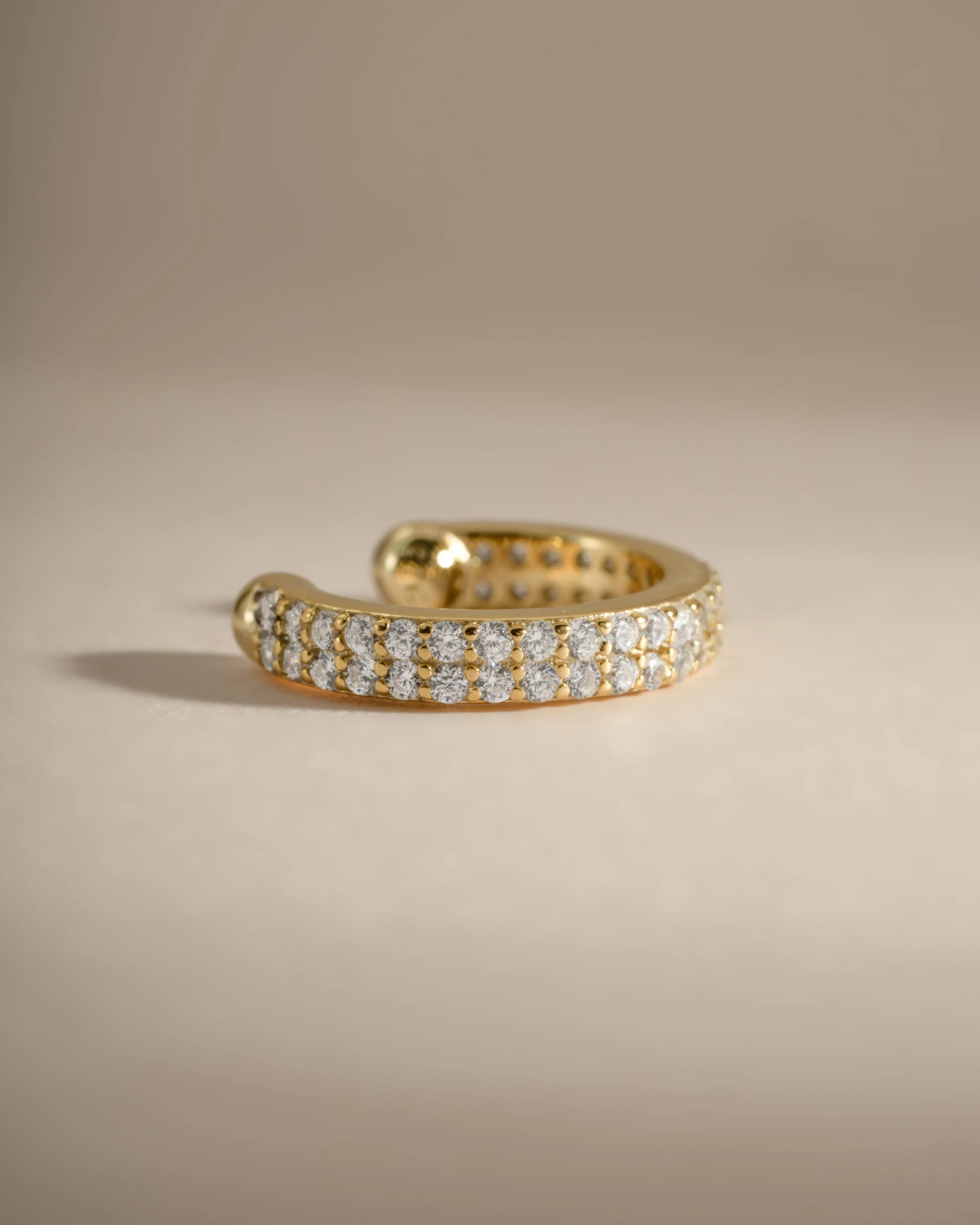 Double Row CZ Ear Cuff - Image 6