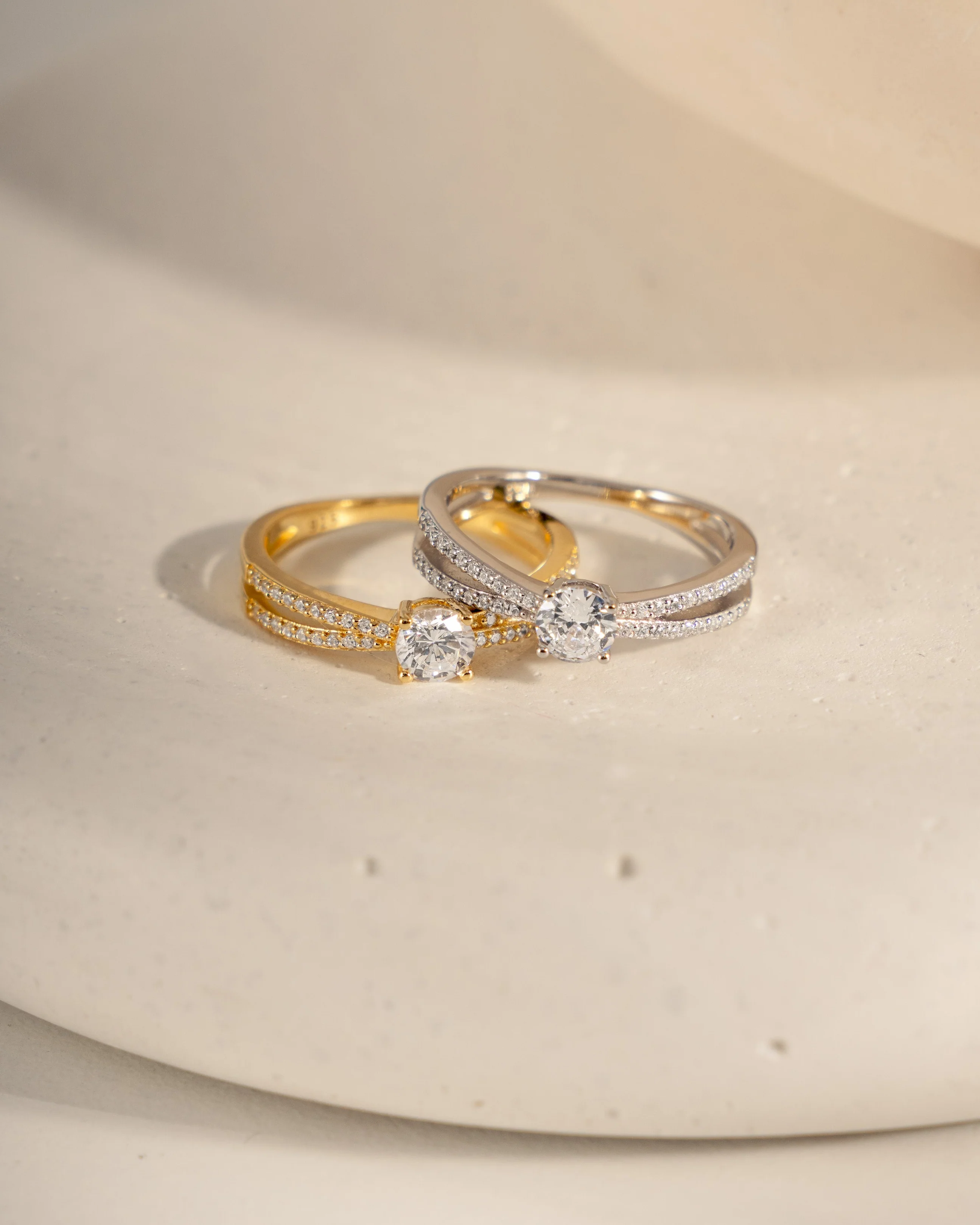 Double Shank Diamond Ring - Image 3