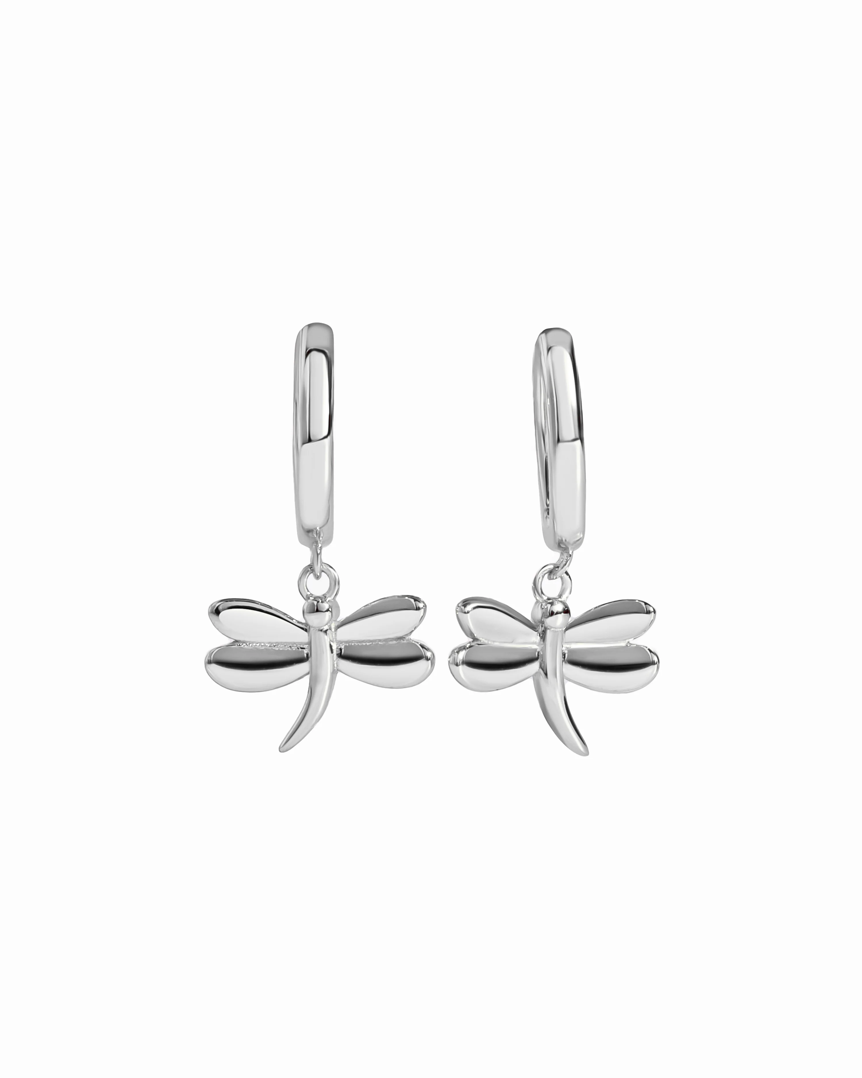 Dragonfly Huggie Hoops - Image 3