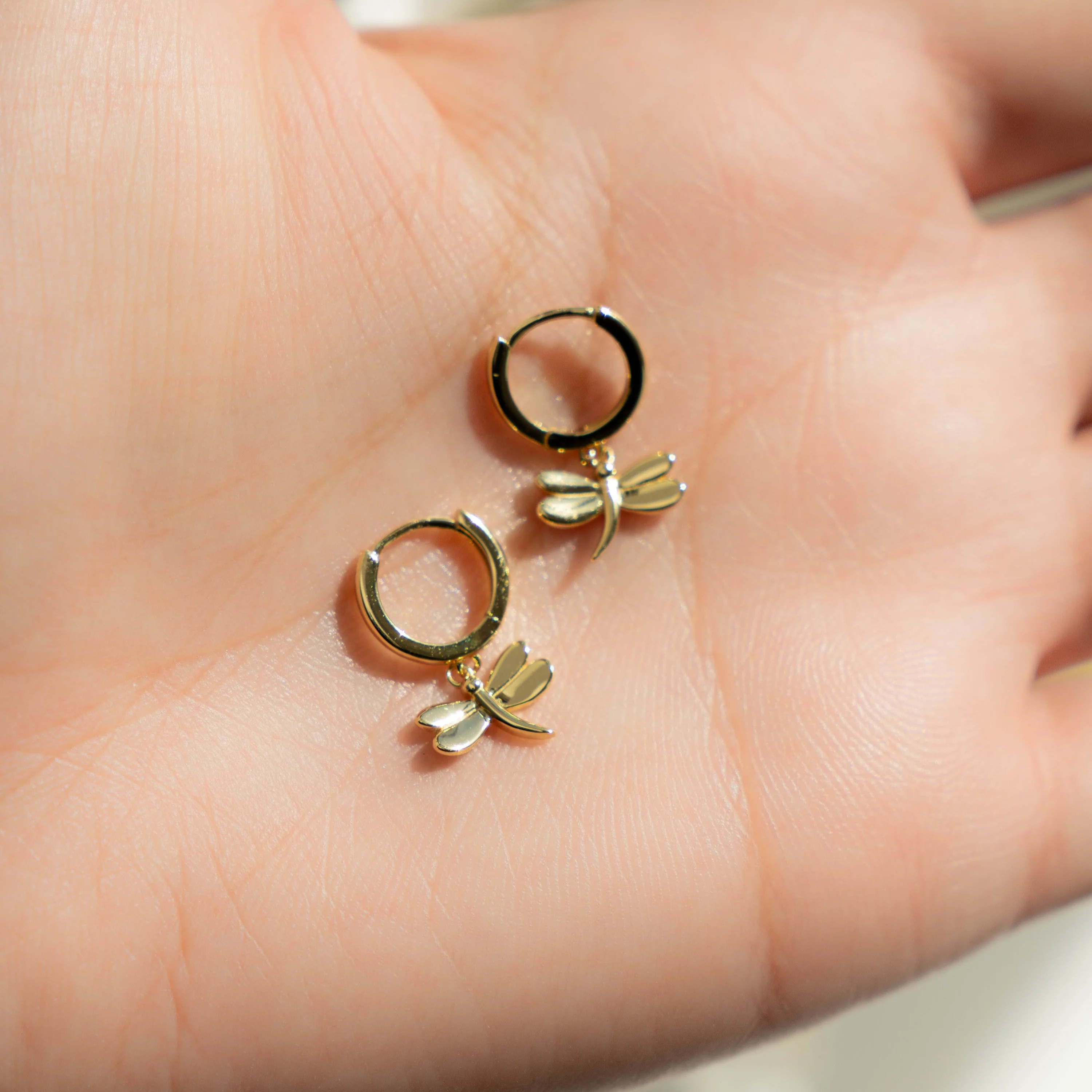 Dragonfly Huggie Hoops - Image 5