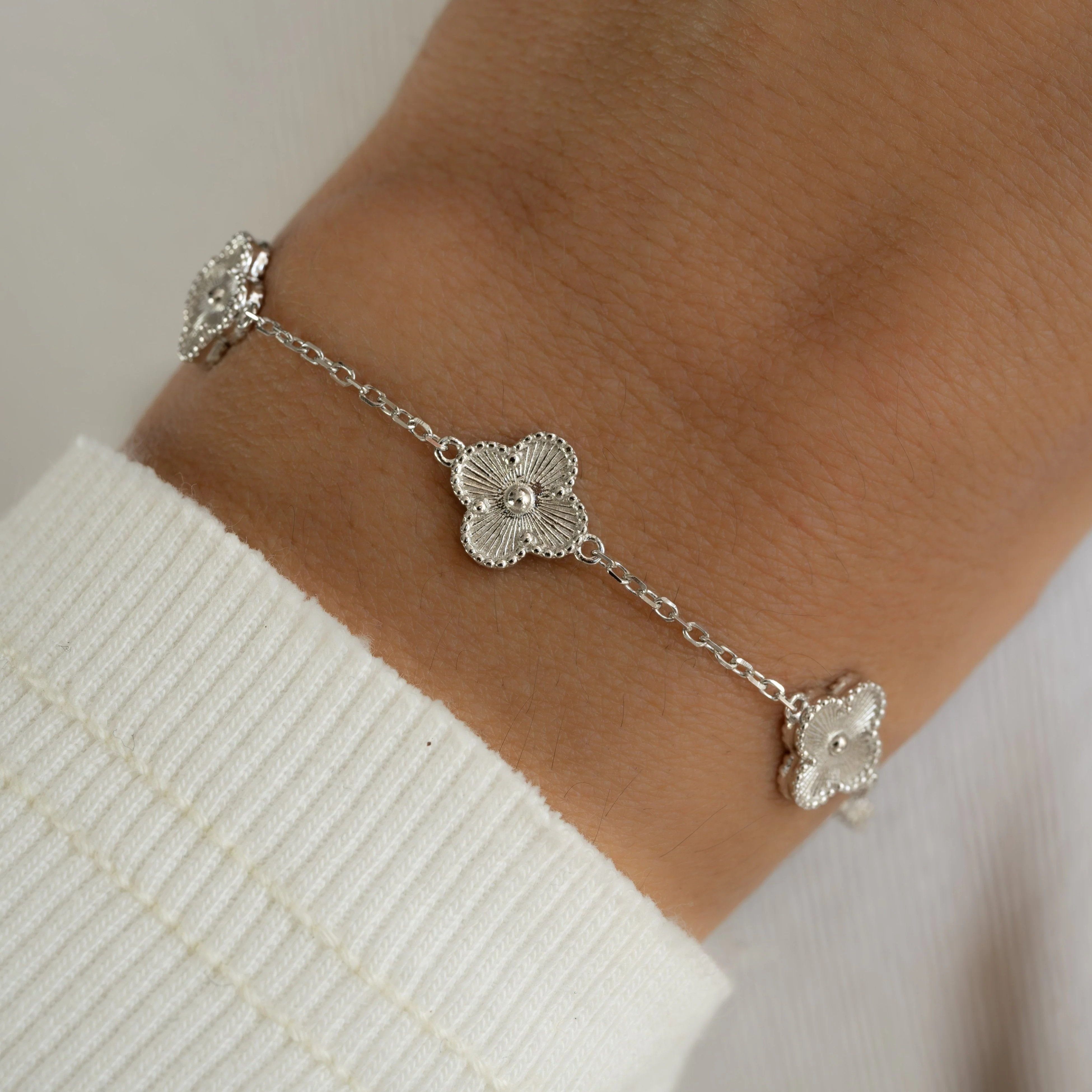 Ella Four Leaf Clover Bracelet - Image 4