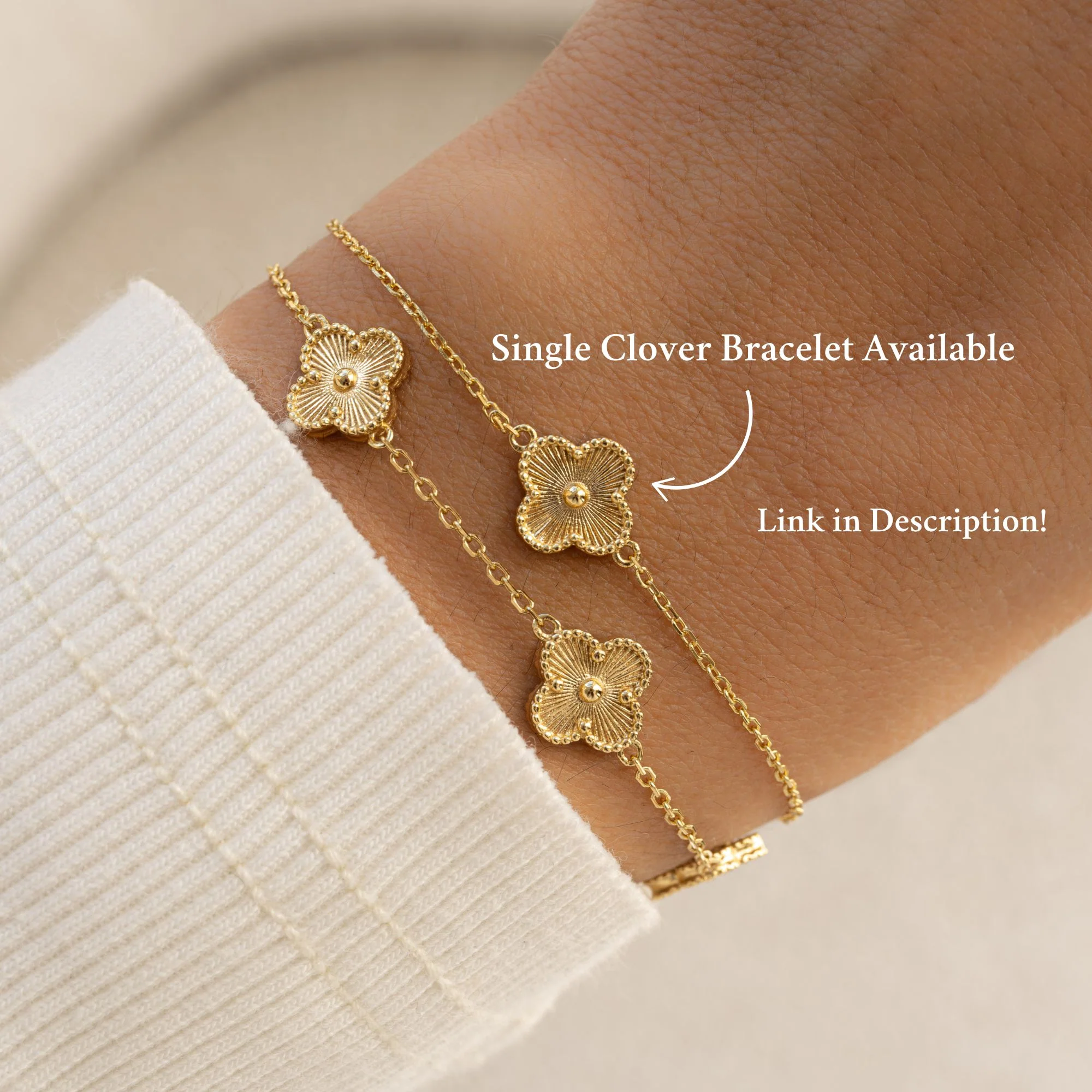 Ella Four Leaf Clover Bracelet - Image 9