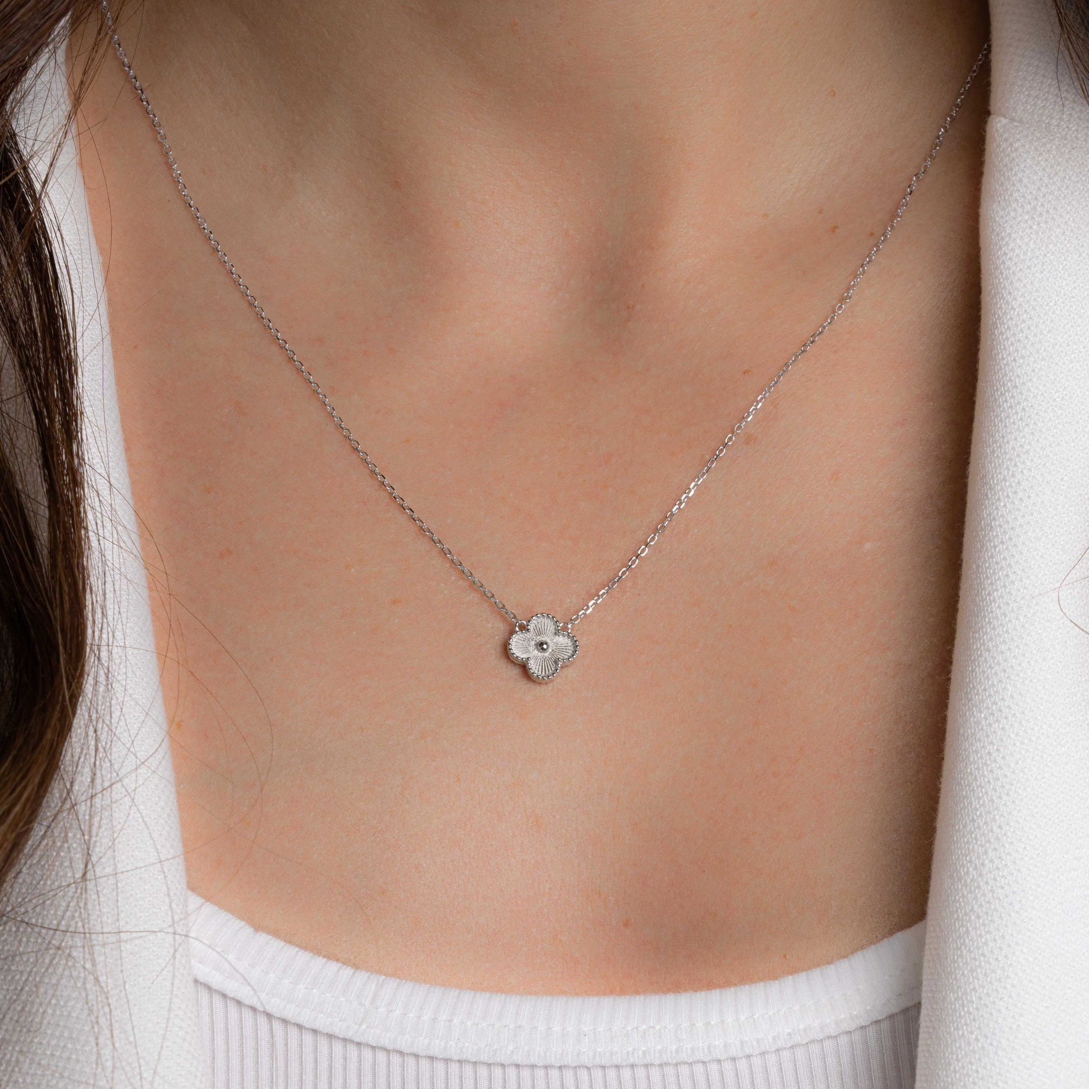 Ella Four Leaf Clover Necklace - Image 4