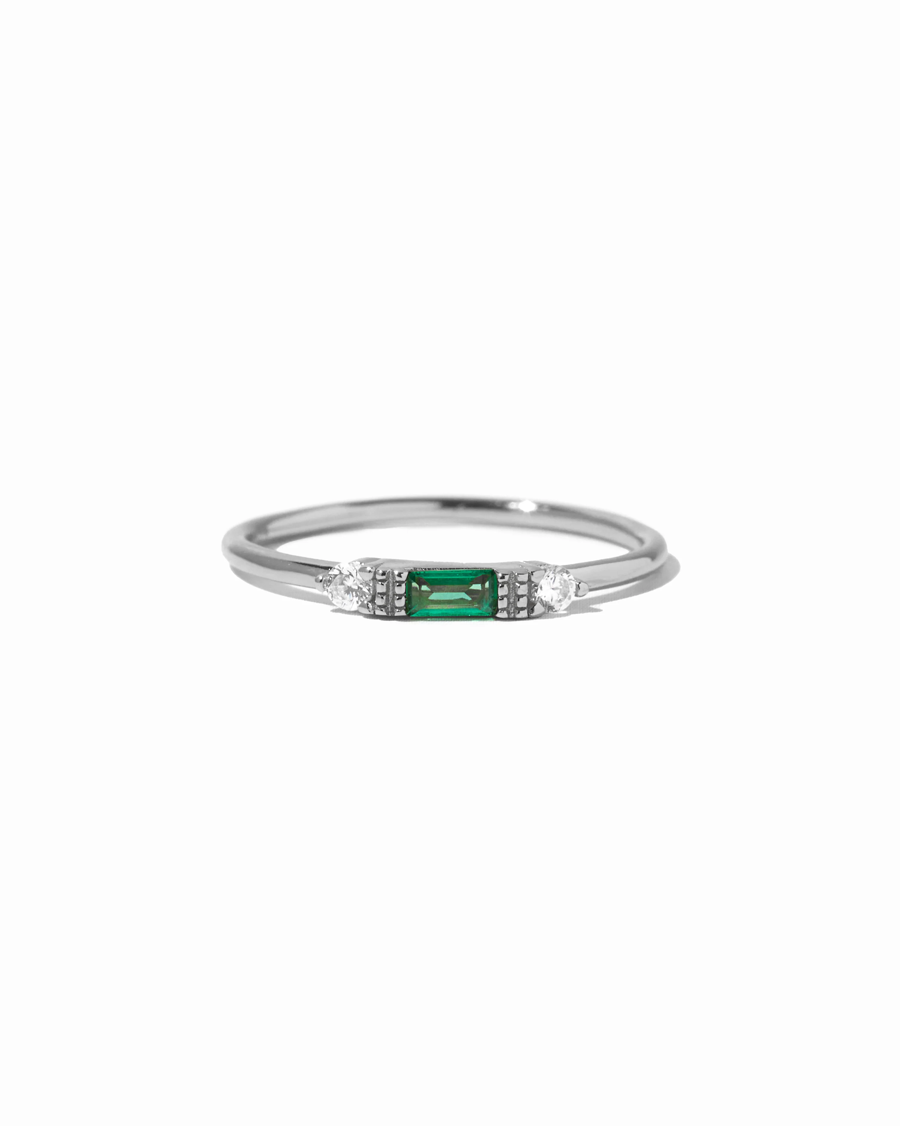 Emerald Baguette Ring - Image 10