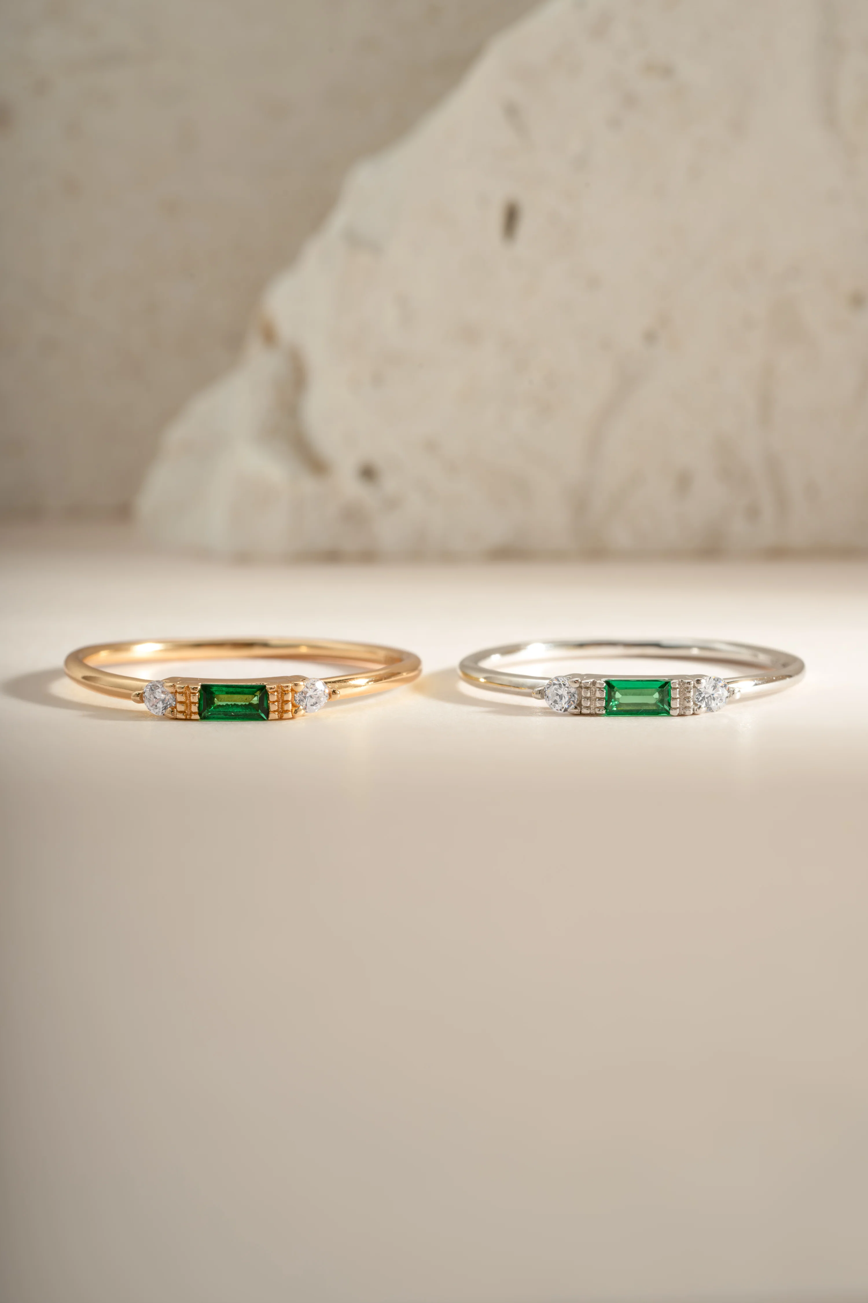 Emerald Baguette Ring - Image 3
