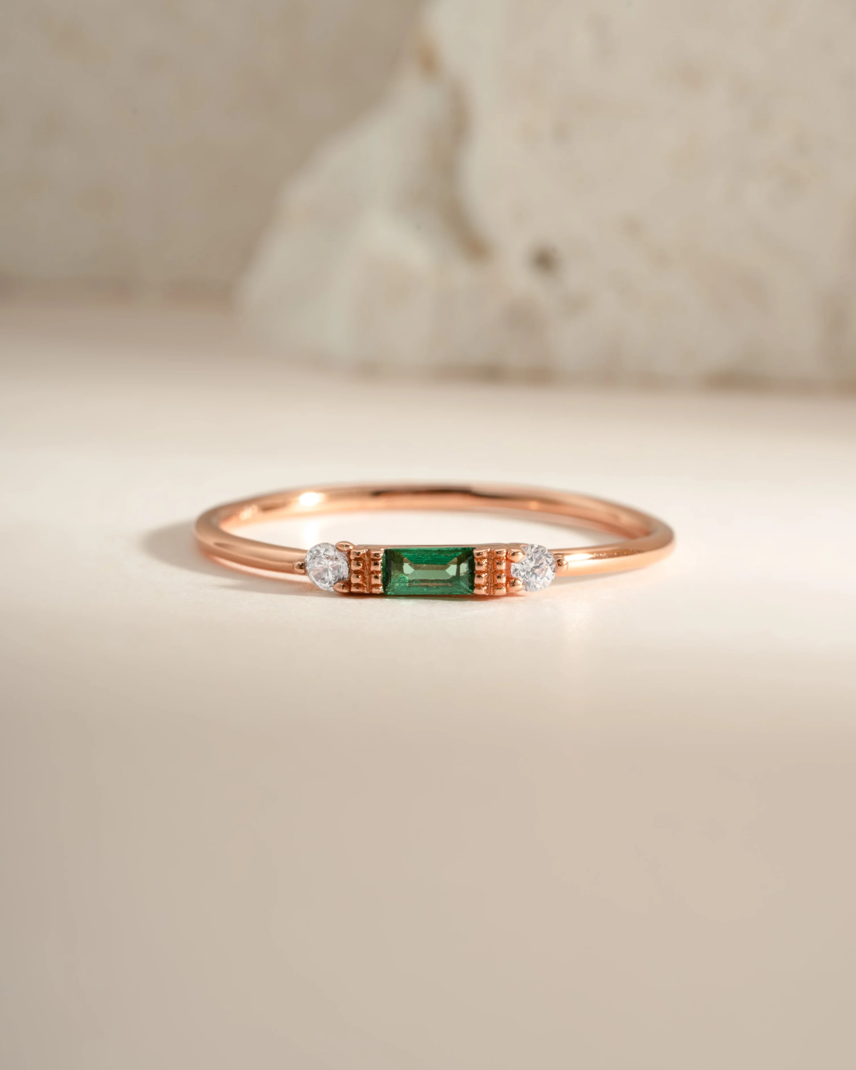 Emerald Baguette Ring - Image 7