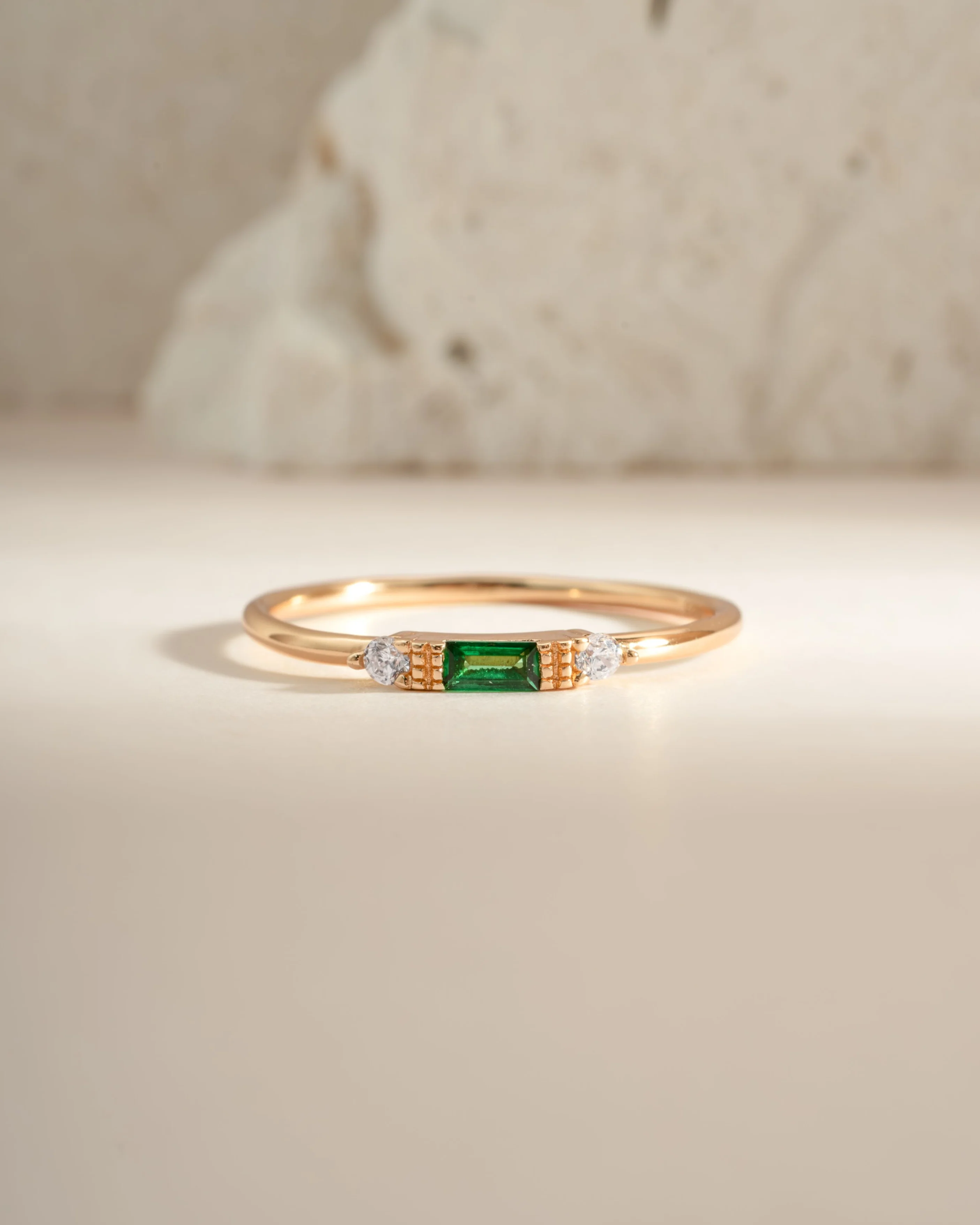 Emerald Baguette Ring - Image 8