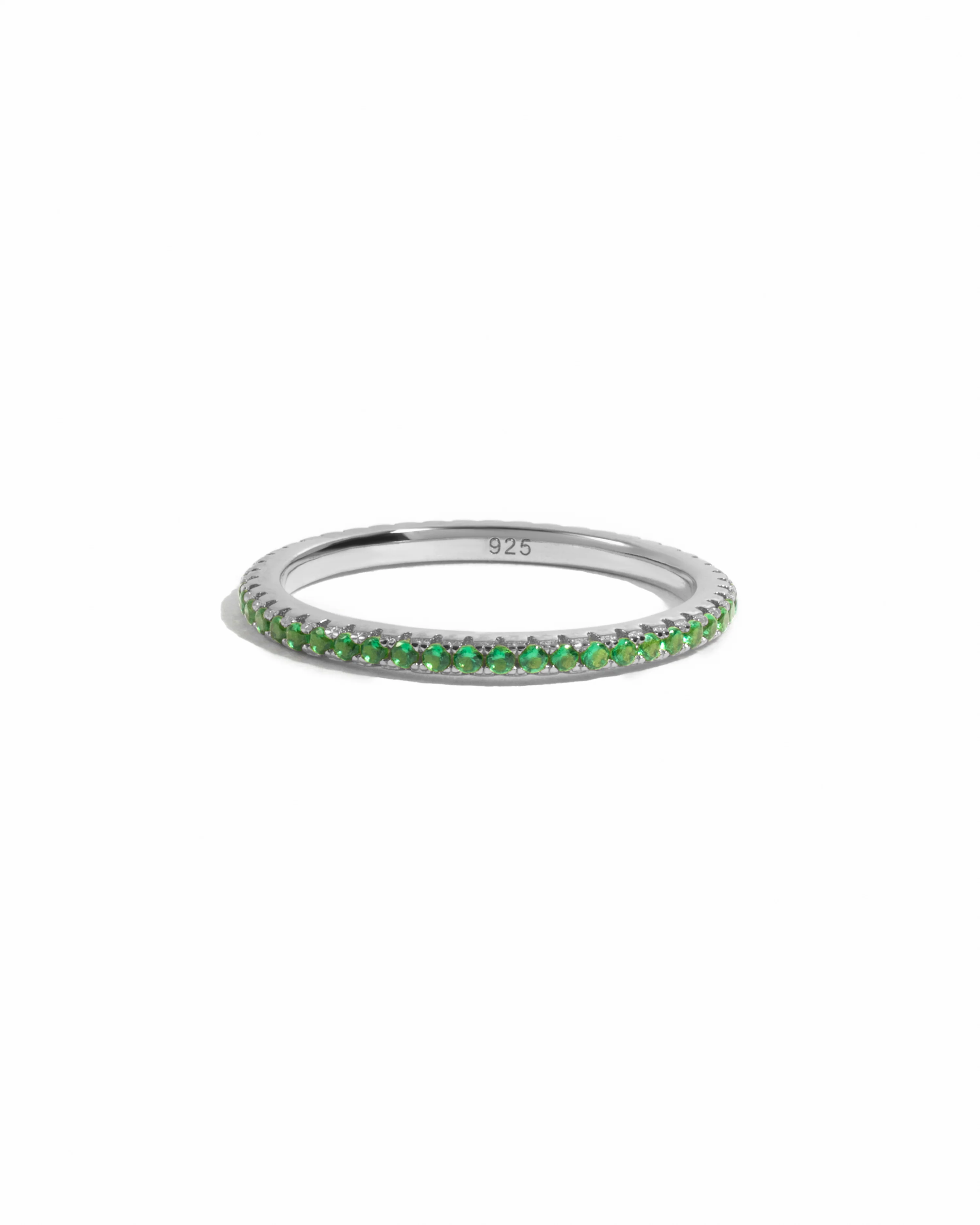Emerald Birthstone Eternity Ring - Image 10