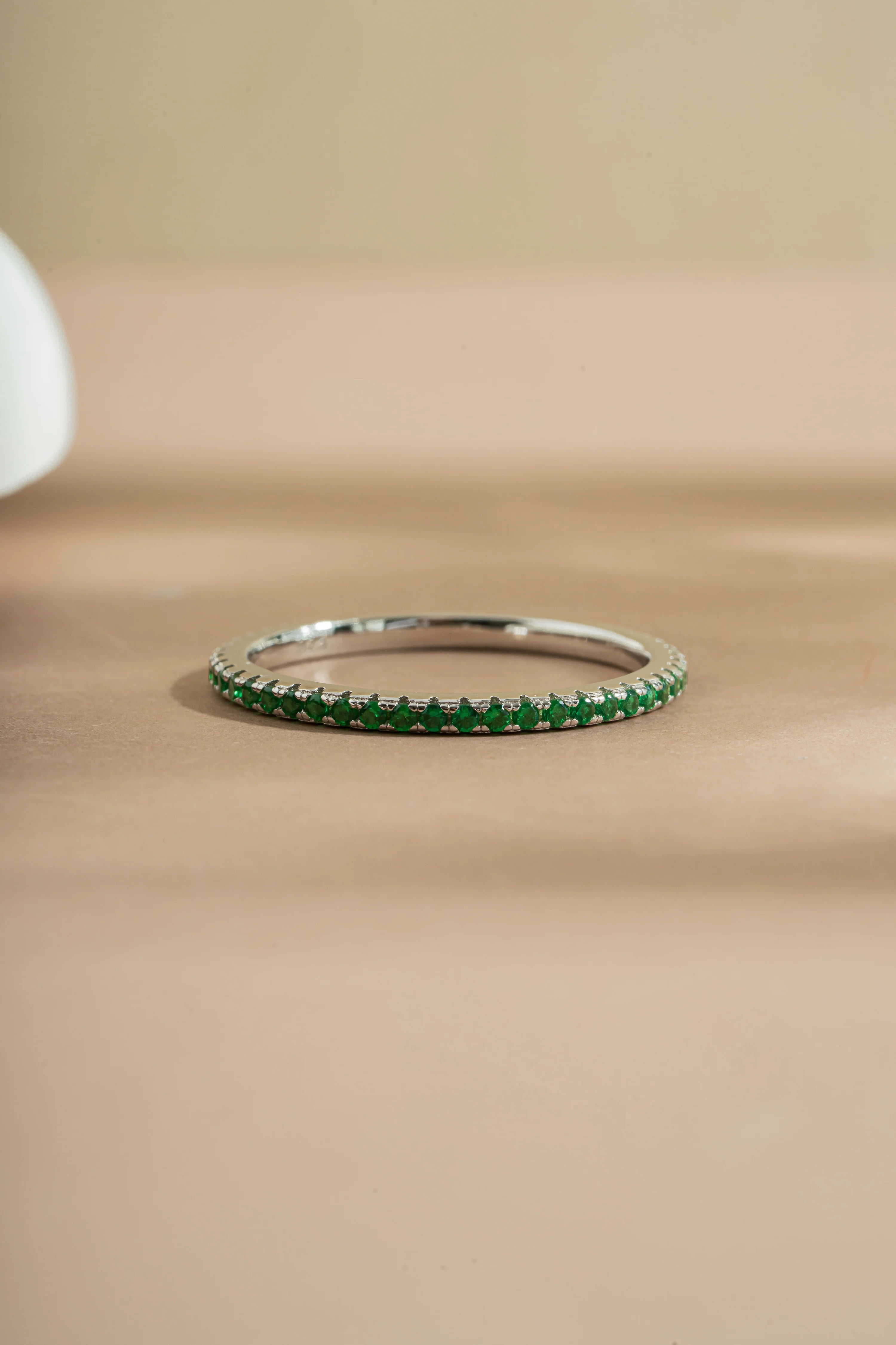Emerald Birthstone Eternity Ring - Image 5