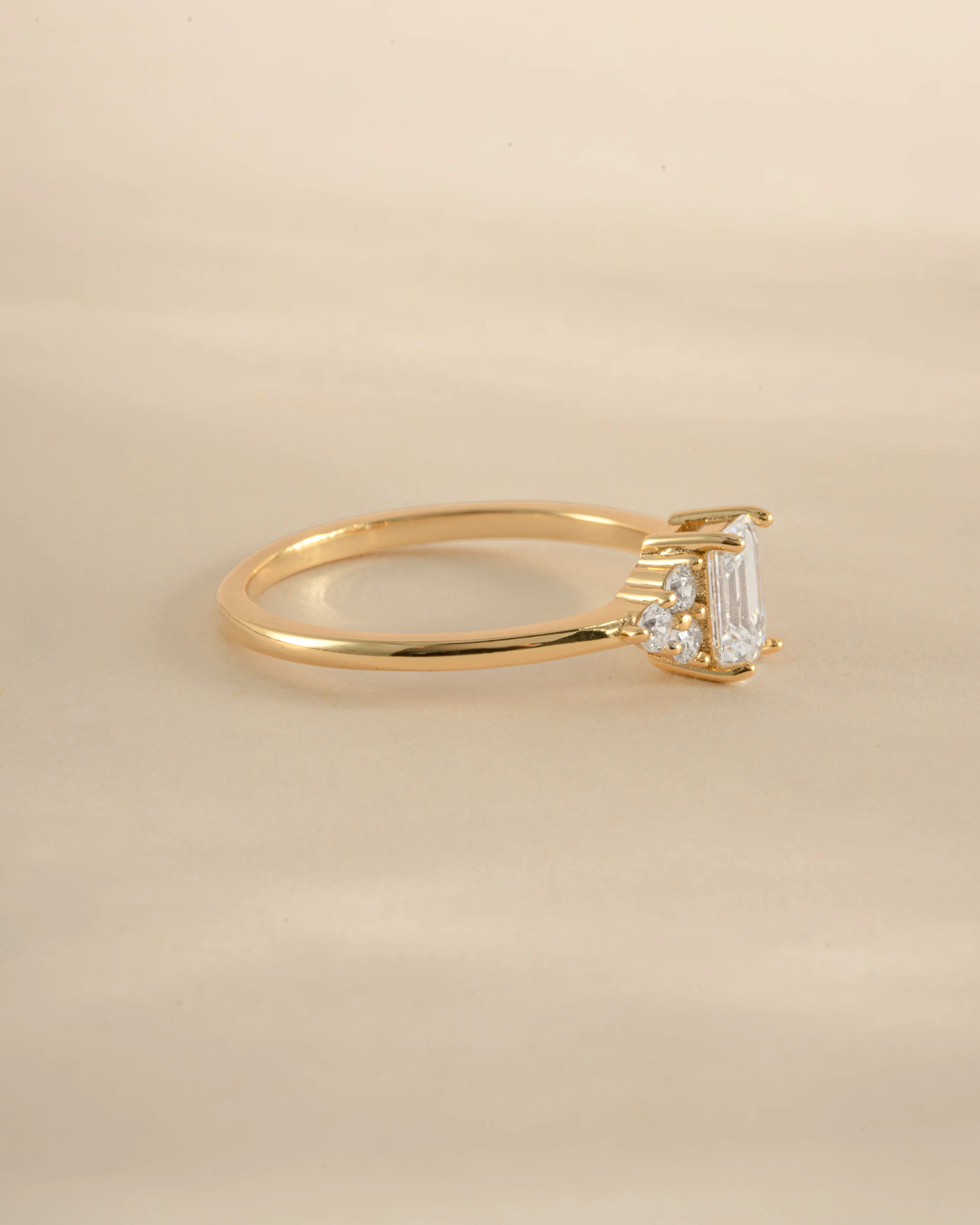 Emerald Cut Stacking Ring - Image 5
