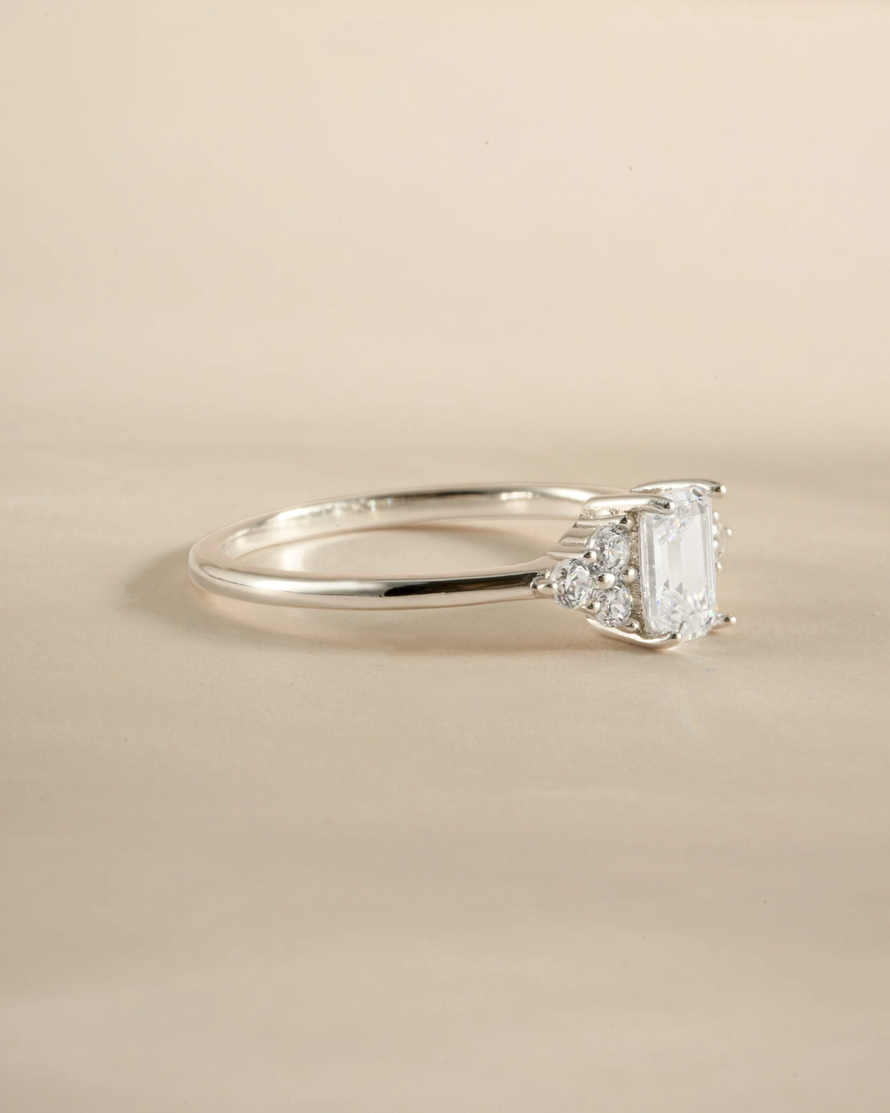 Emerald Cut Stacking Ring - Image 7