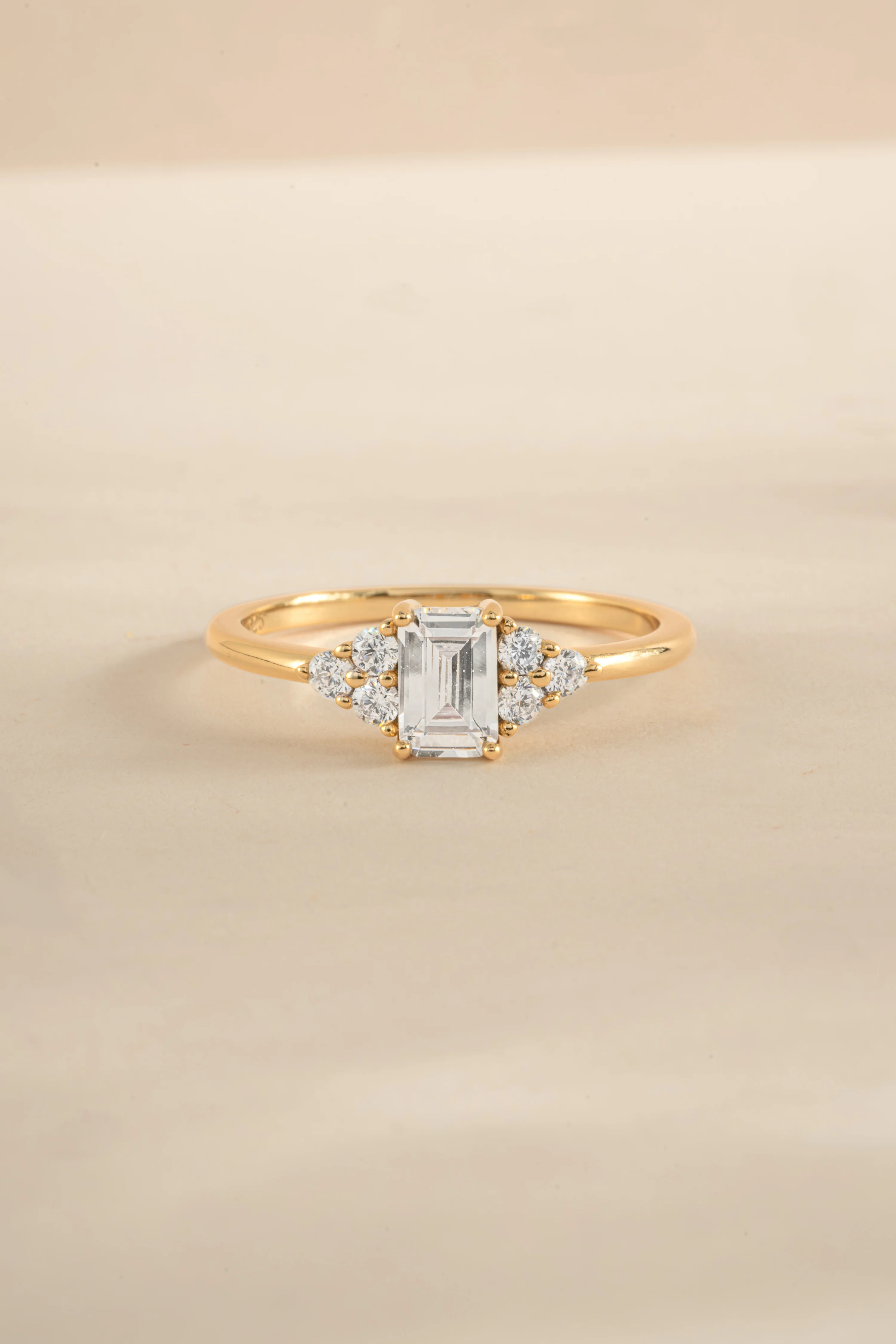 Emerald Cut Stacking Ring - Image 8