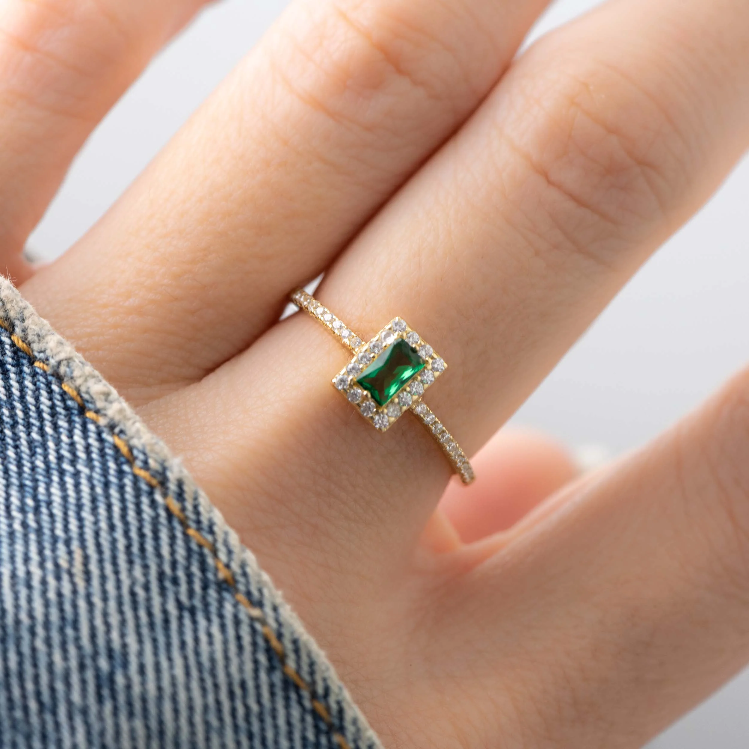 Emerald CZ Ring - Image 2