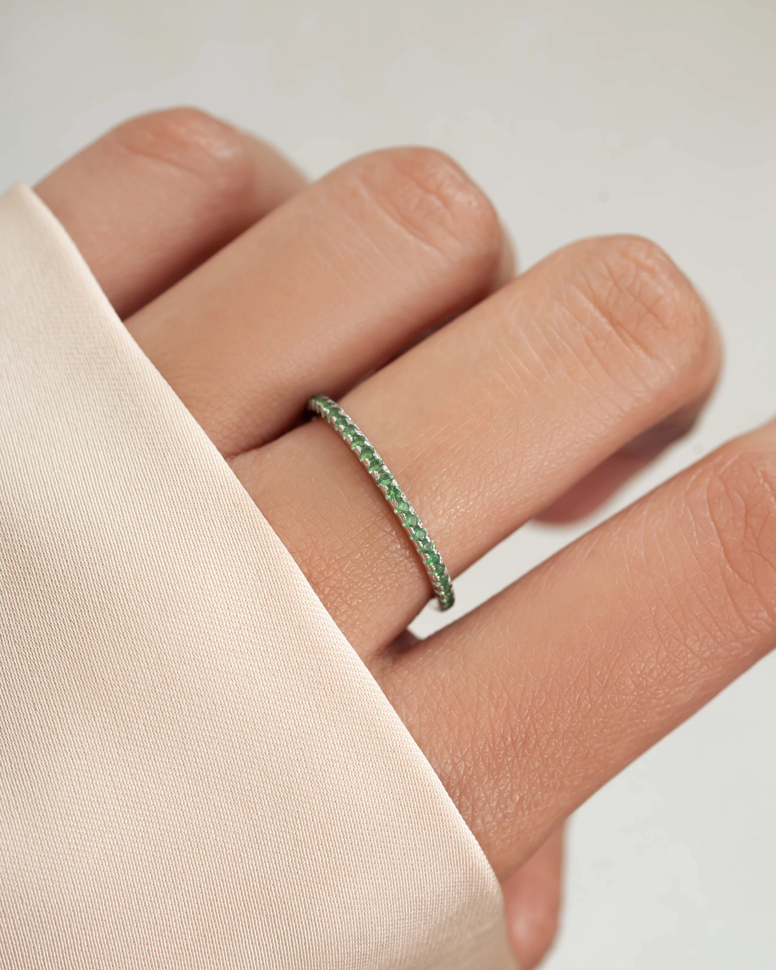 Emerald Eternity Ring - Image 4