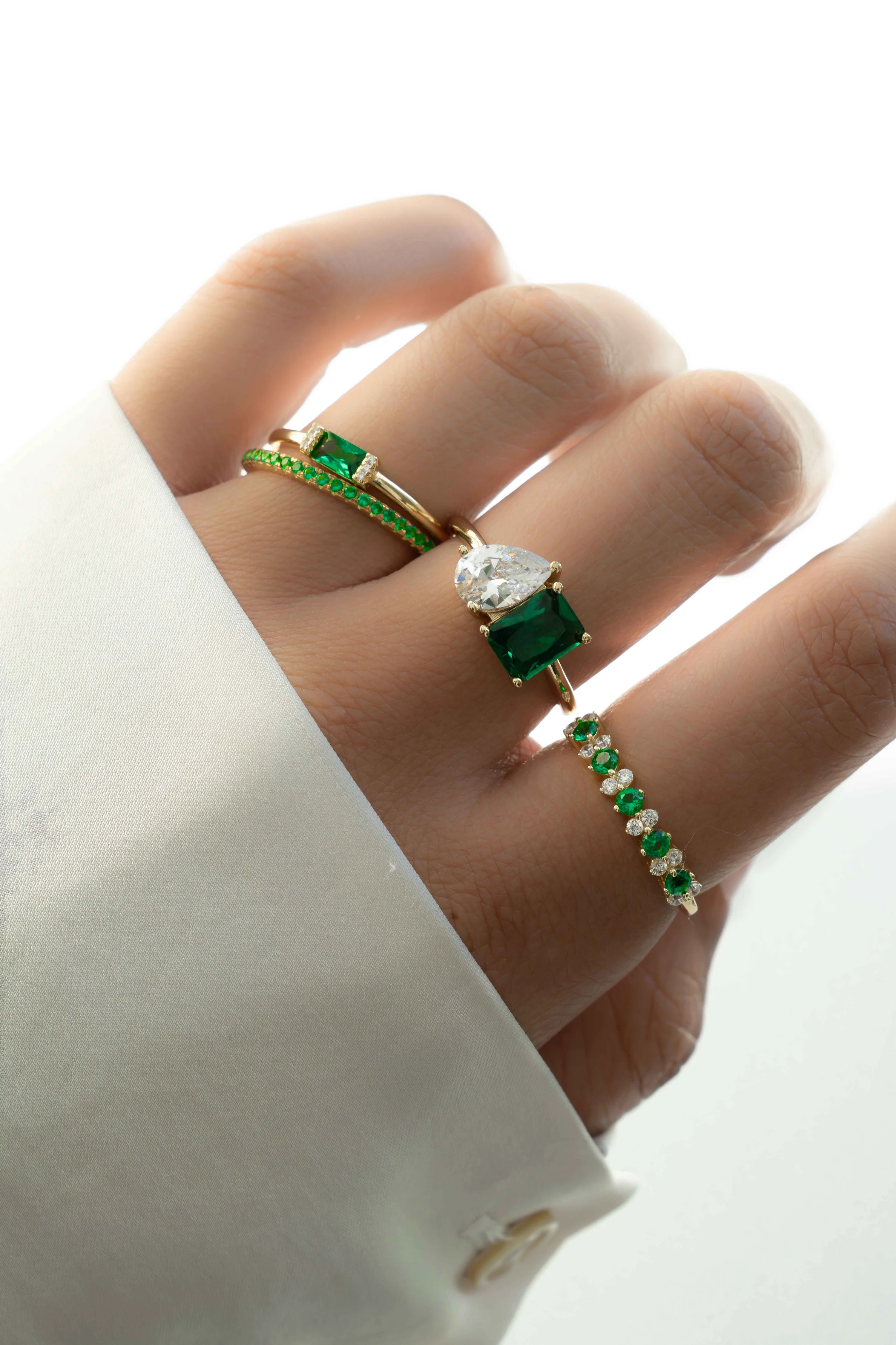 Emerald Eternity Ring - Image 6
