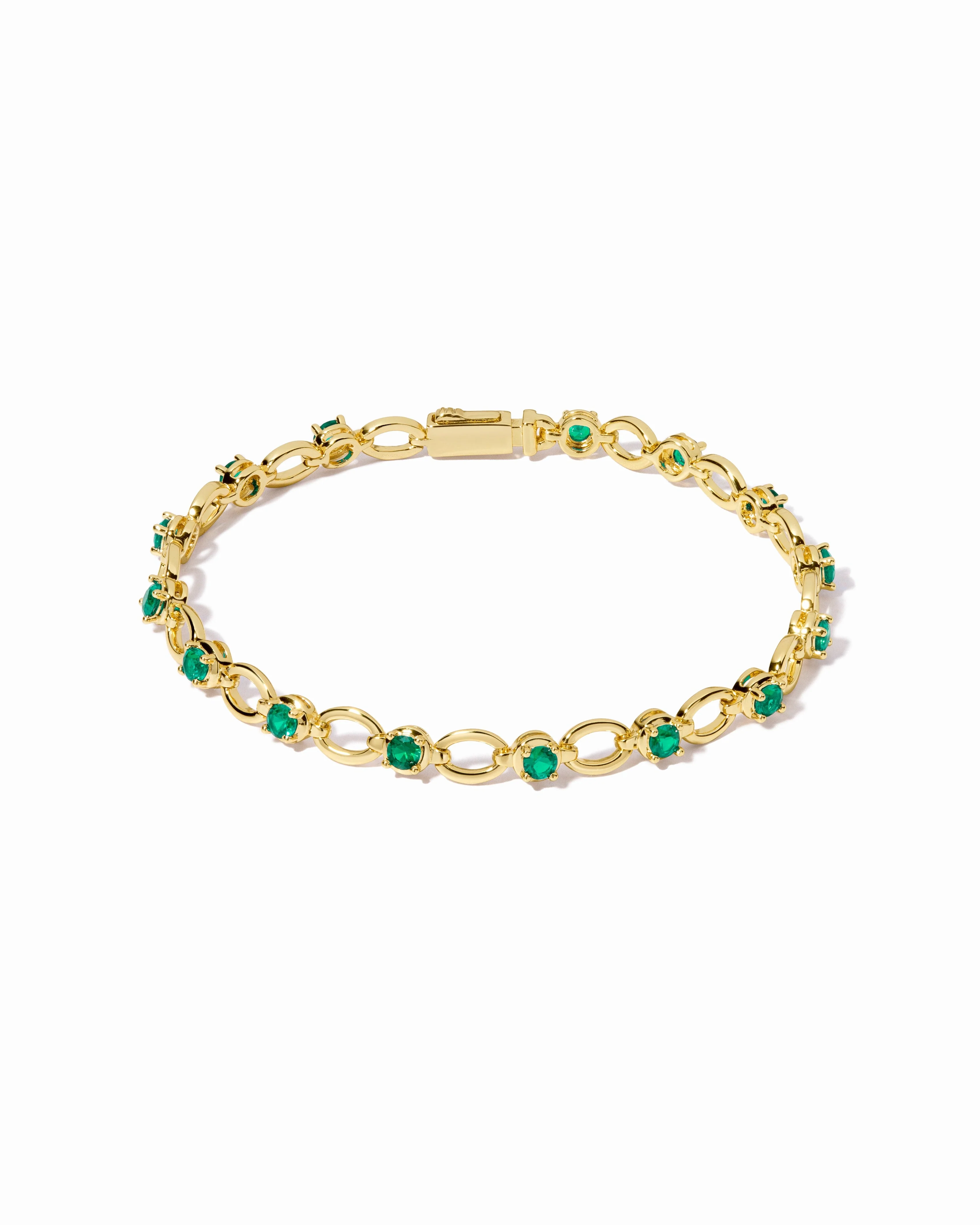 Emerald Lilly Tennis Bracelet