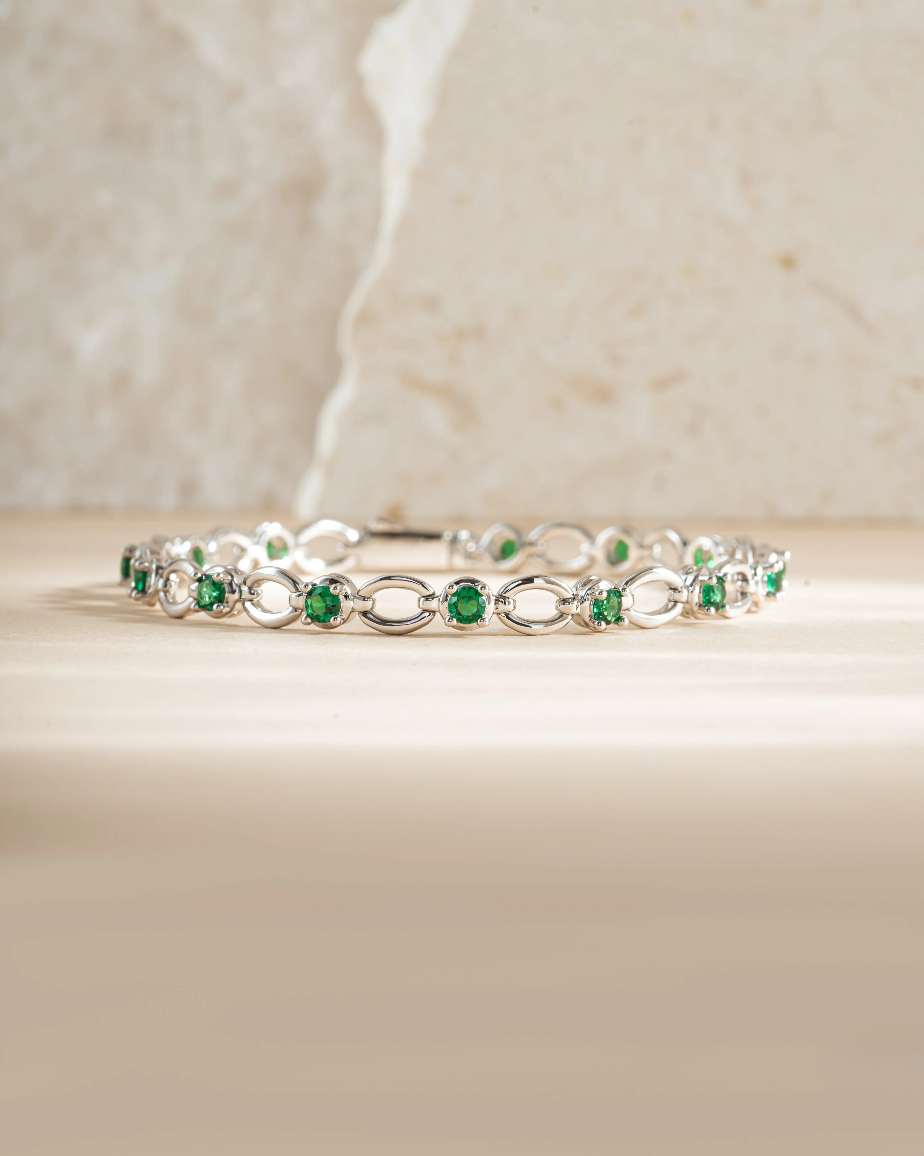 Emerald Lilly Tennis Bracelet - Image 5