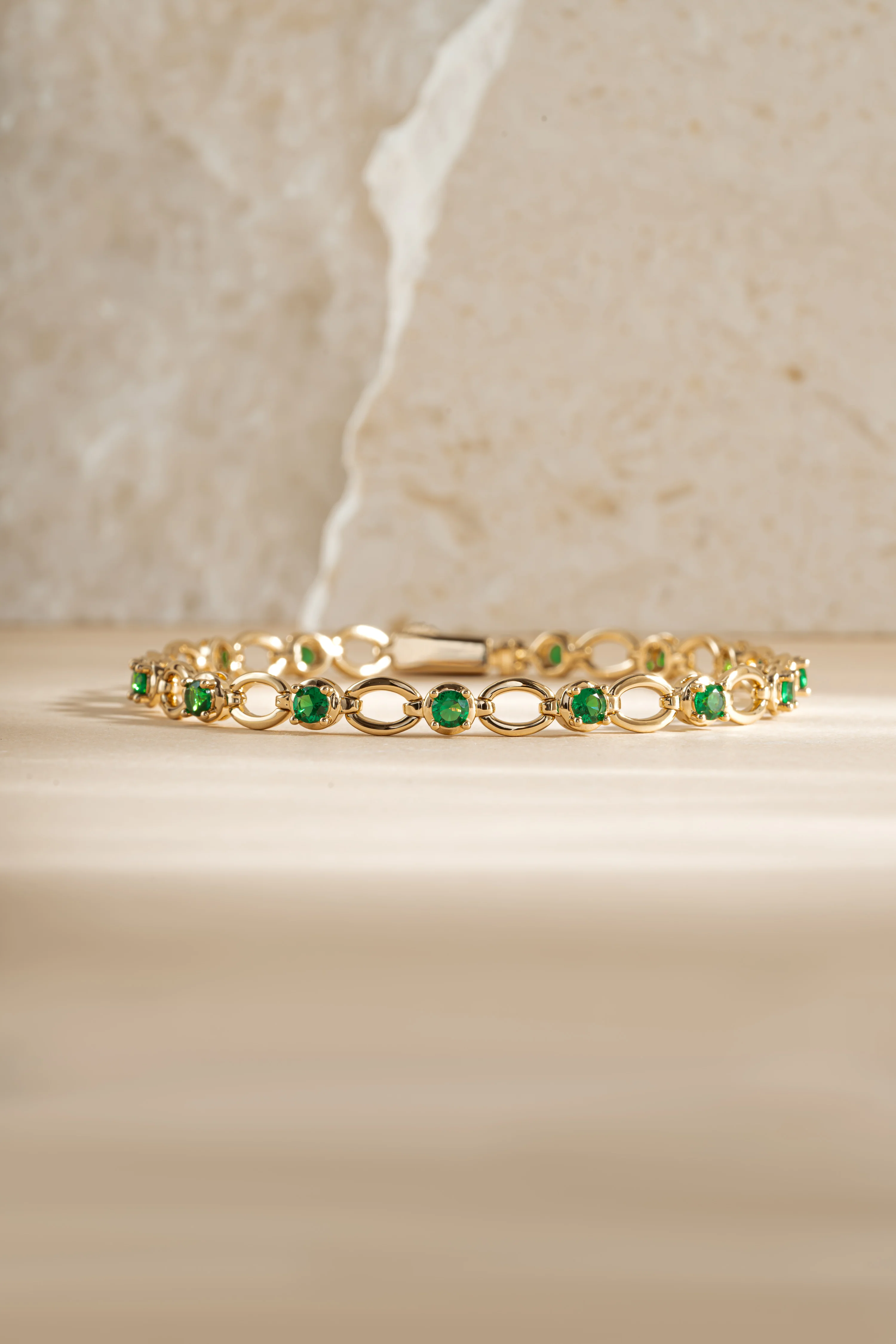 Emerald Lilly Tennis Bracelet - Image 8