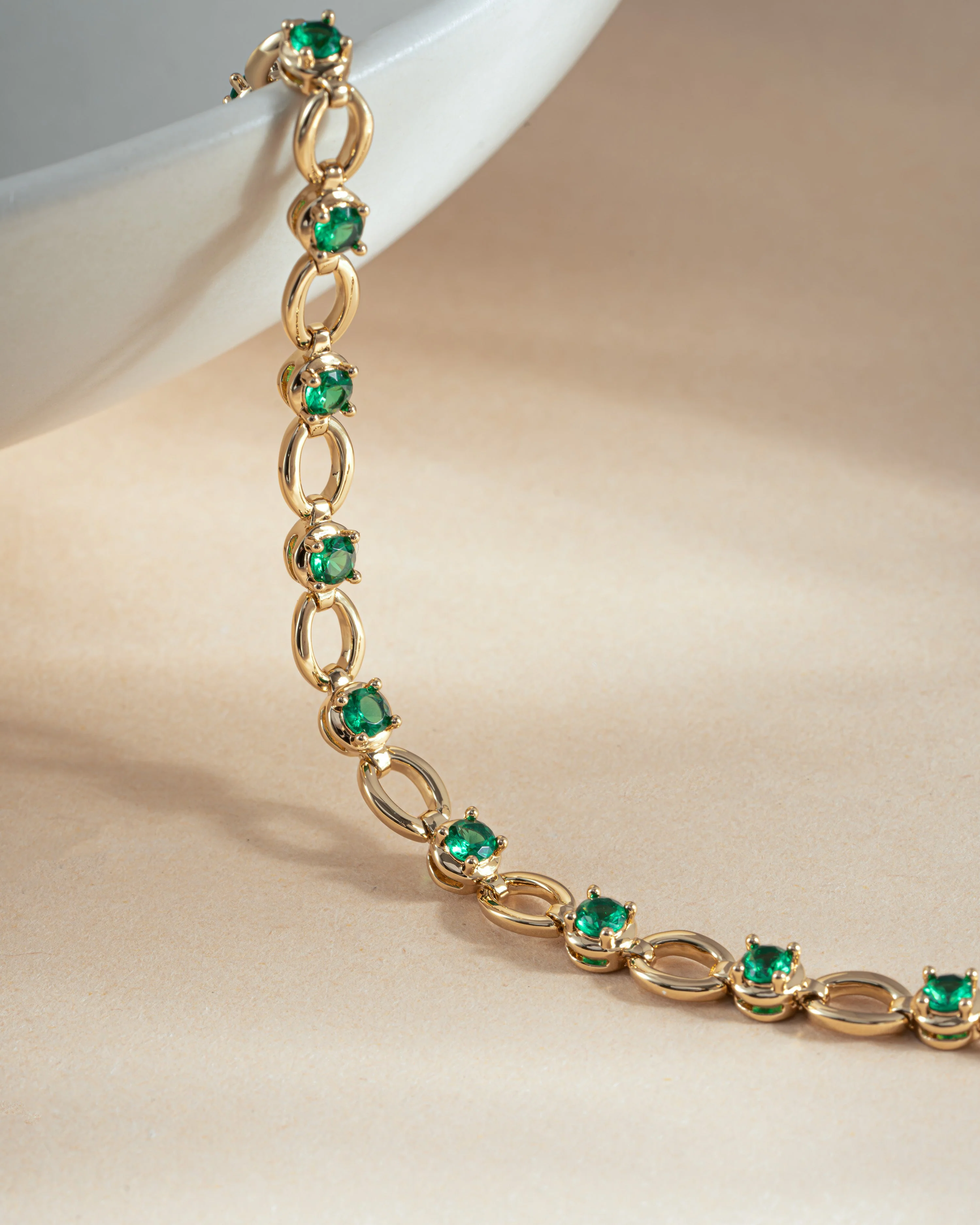 Emerald Lilly Tennis Bracelet - Image 9