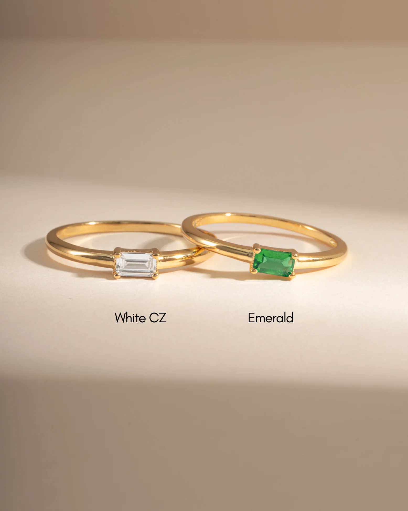 Emerald Lori Baguette Ring - Image 6