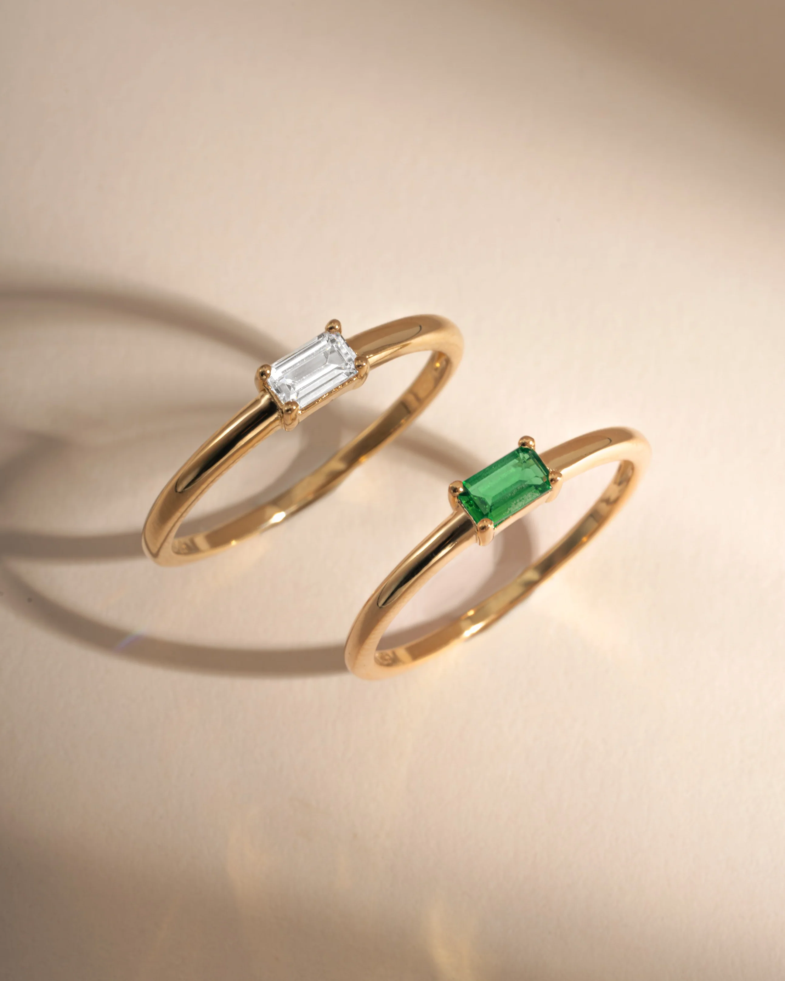 Emerald Lori Baguette Ring - Image 8