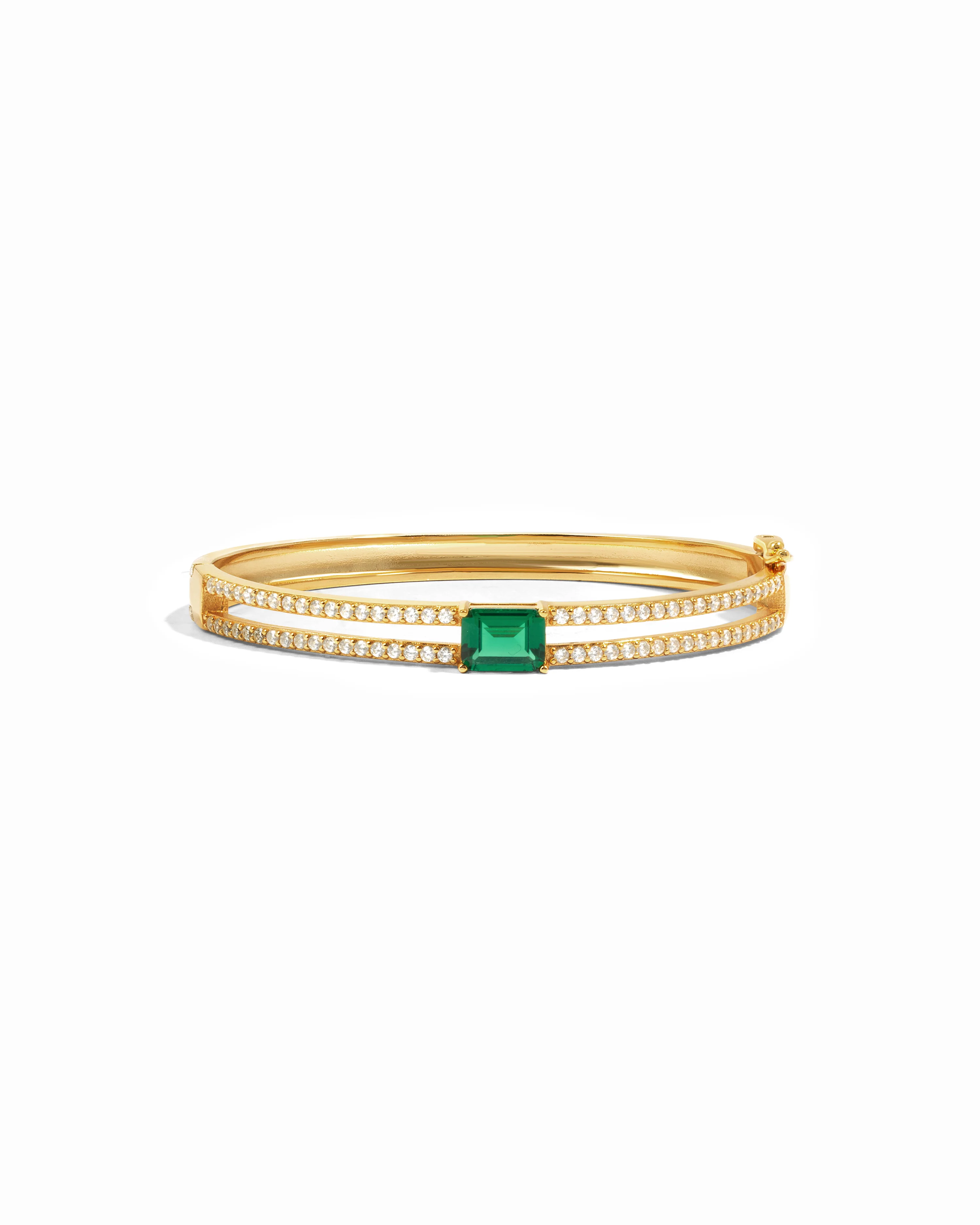 Emerald Pavé Bangle